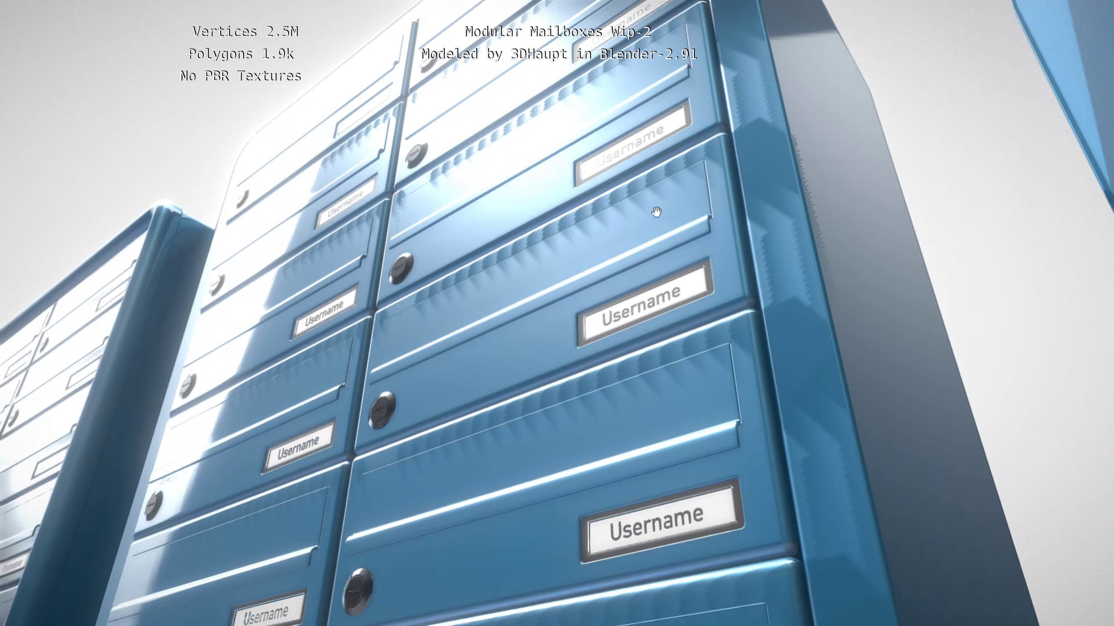 Modular Mailboxes Wip-2  3D model_114