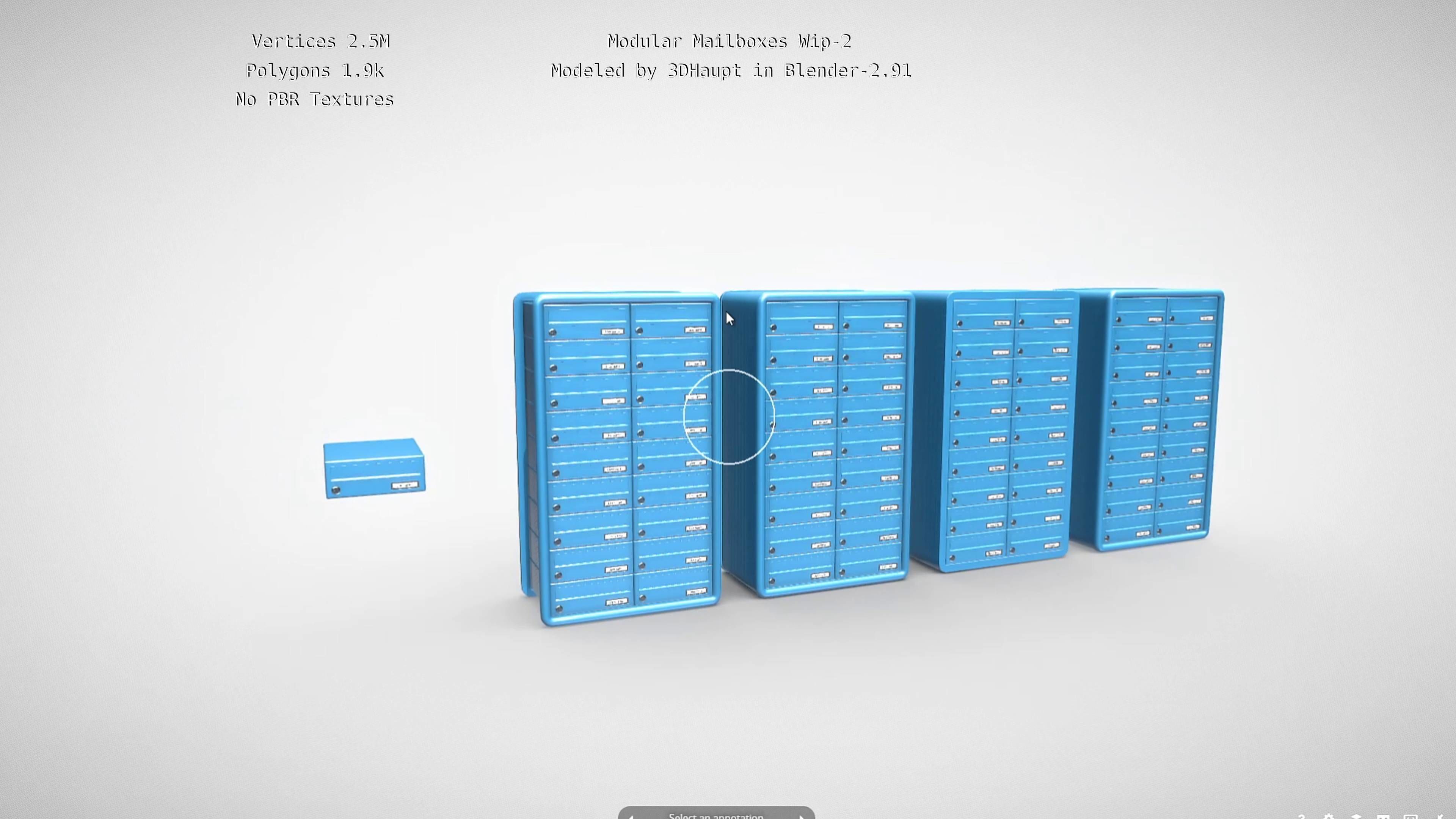Modular Mailboxes Wip-2  3D model_42