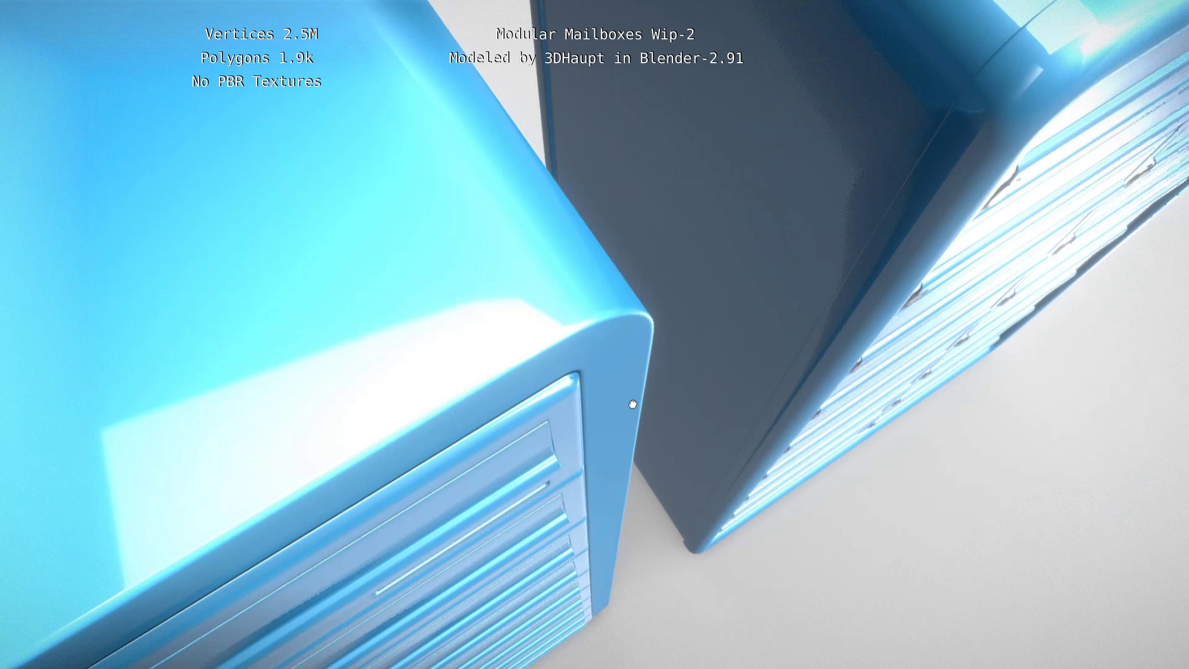 Modular Mailboxes Wip-2  3D model_54