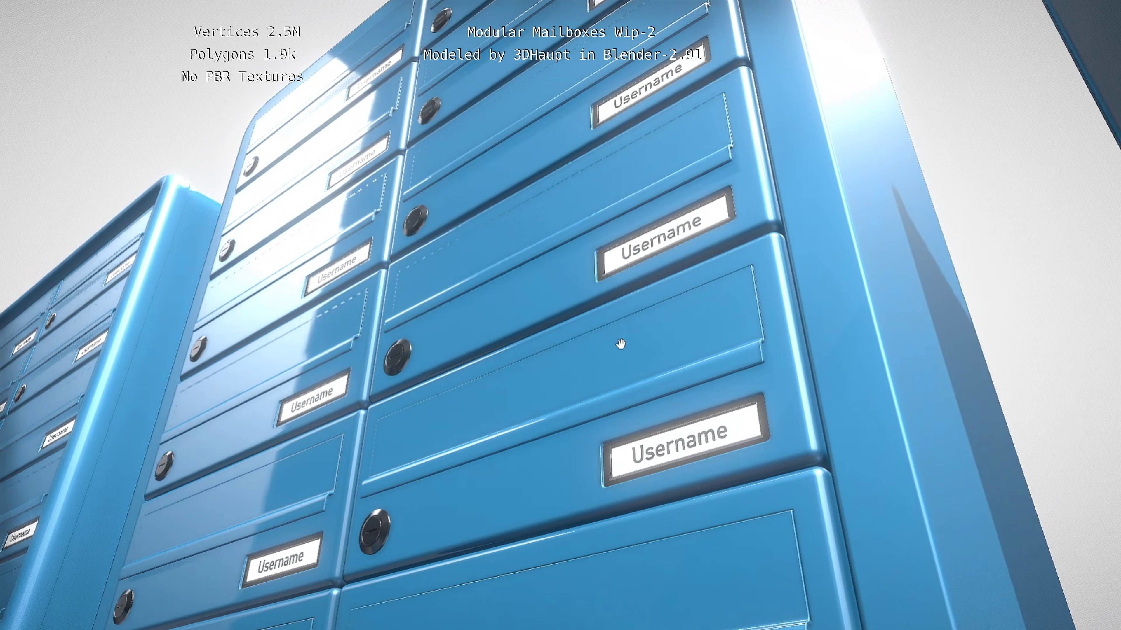 Modular Mailboxes Wip-2  3D model_25