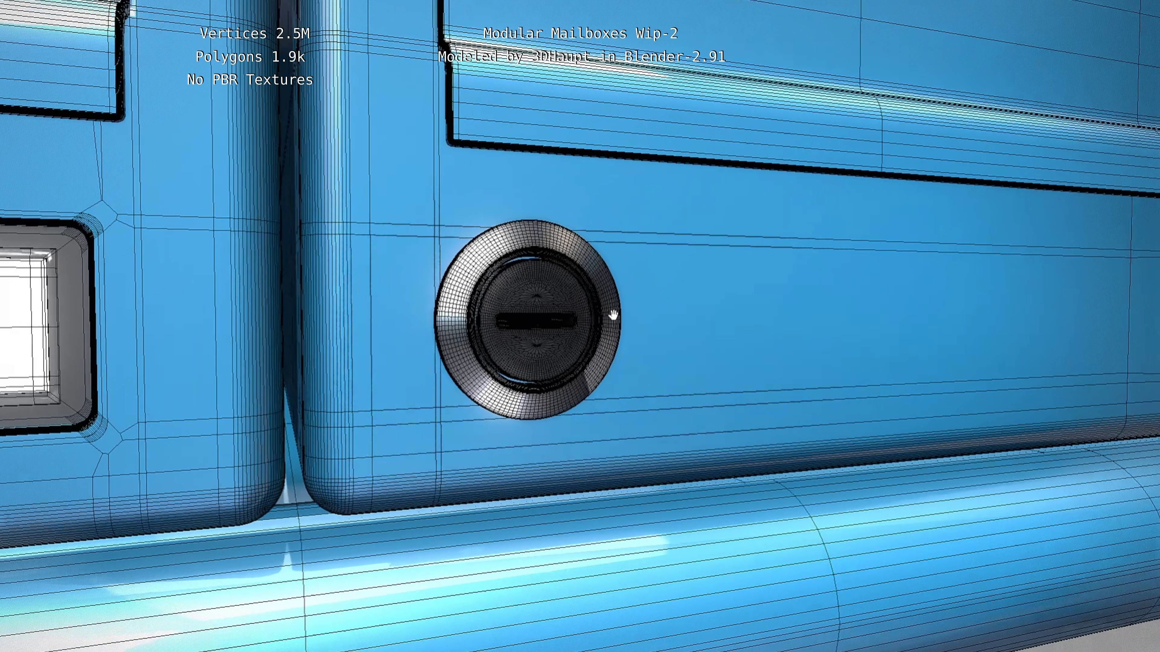 Modular Mailboxes Wip-2  3D model_98