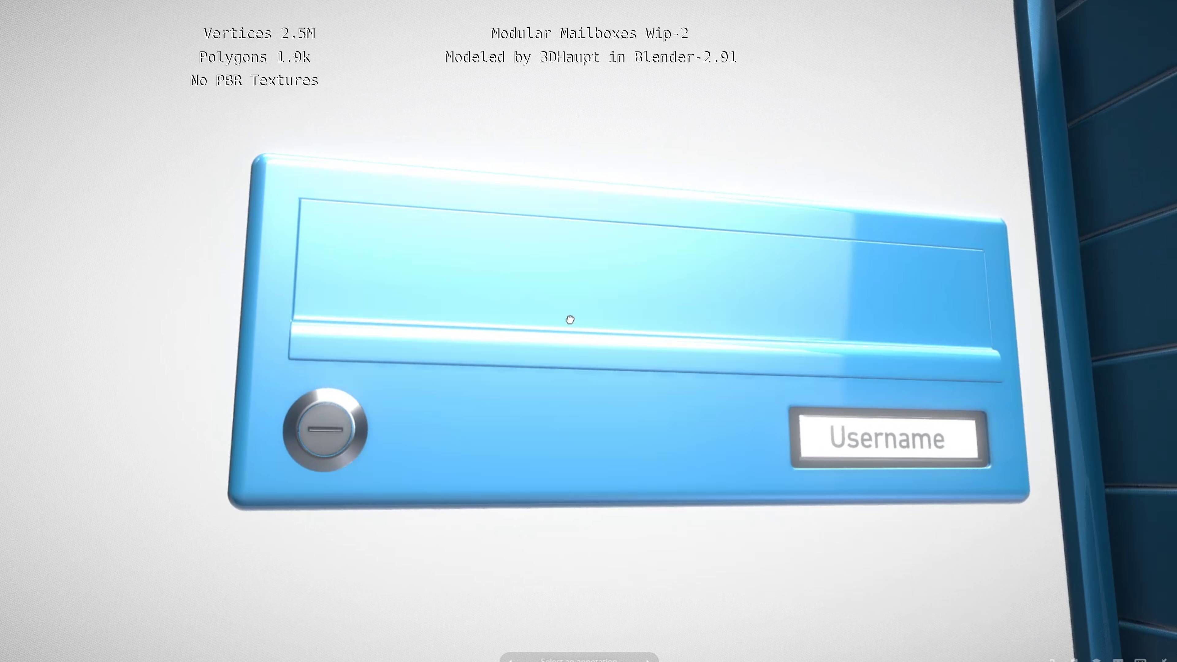 Modular Mailboxes Wip-2  3D model_18