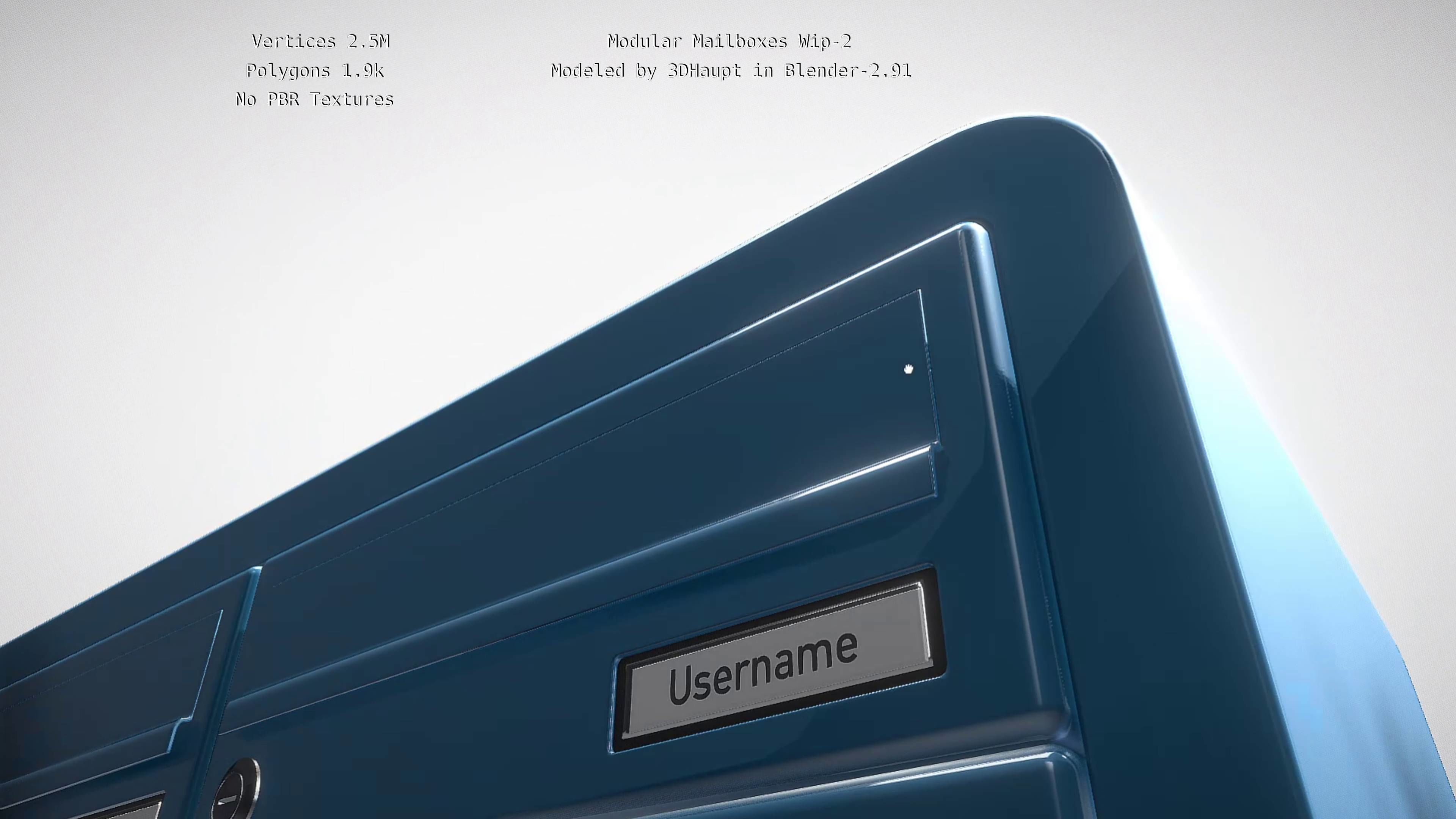 Modular Mailboxes Wip-2  3D model_23