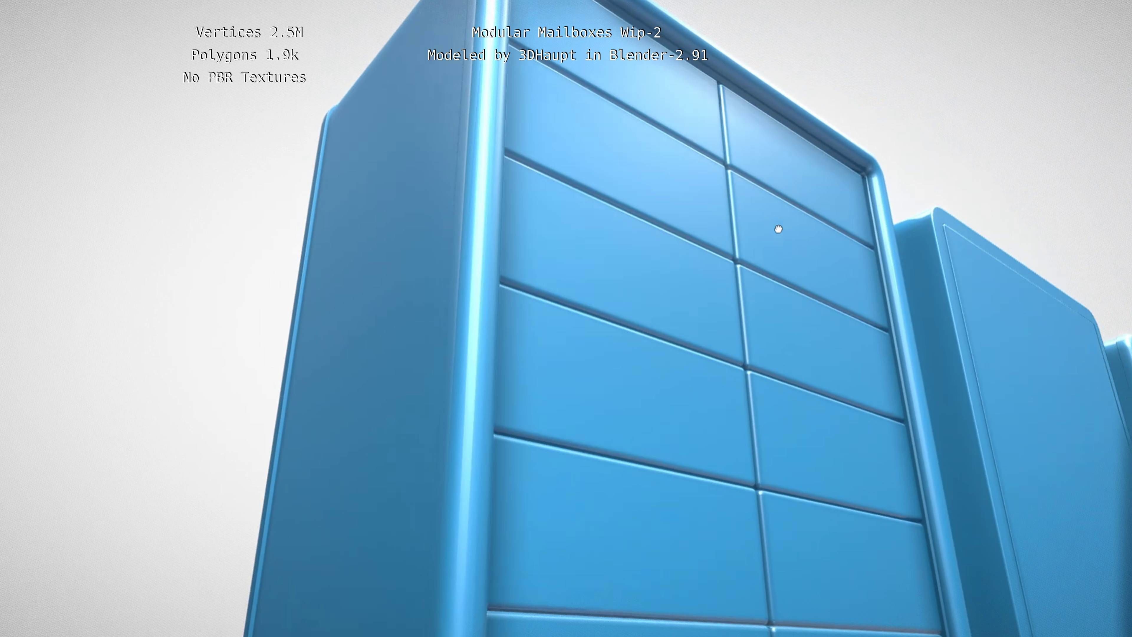 Modular Mailboxes Wip-2  3D model_85
