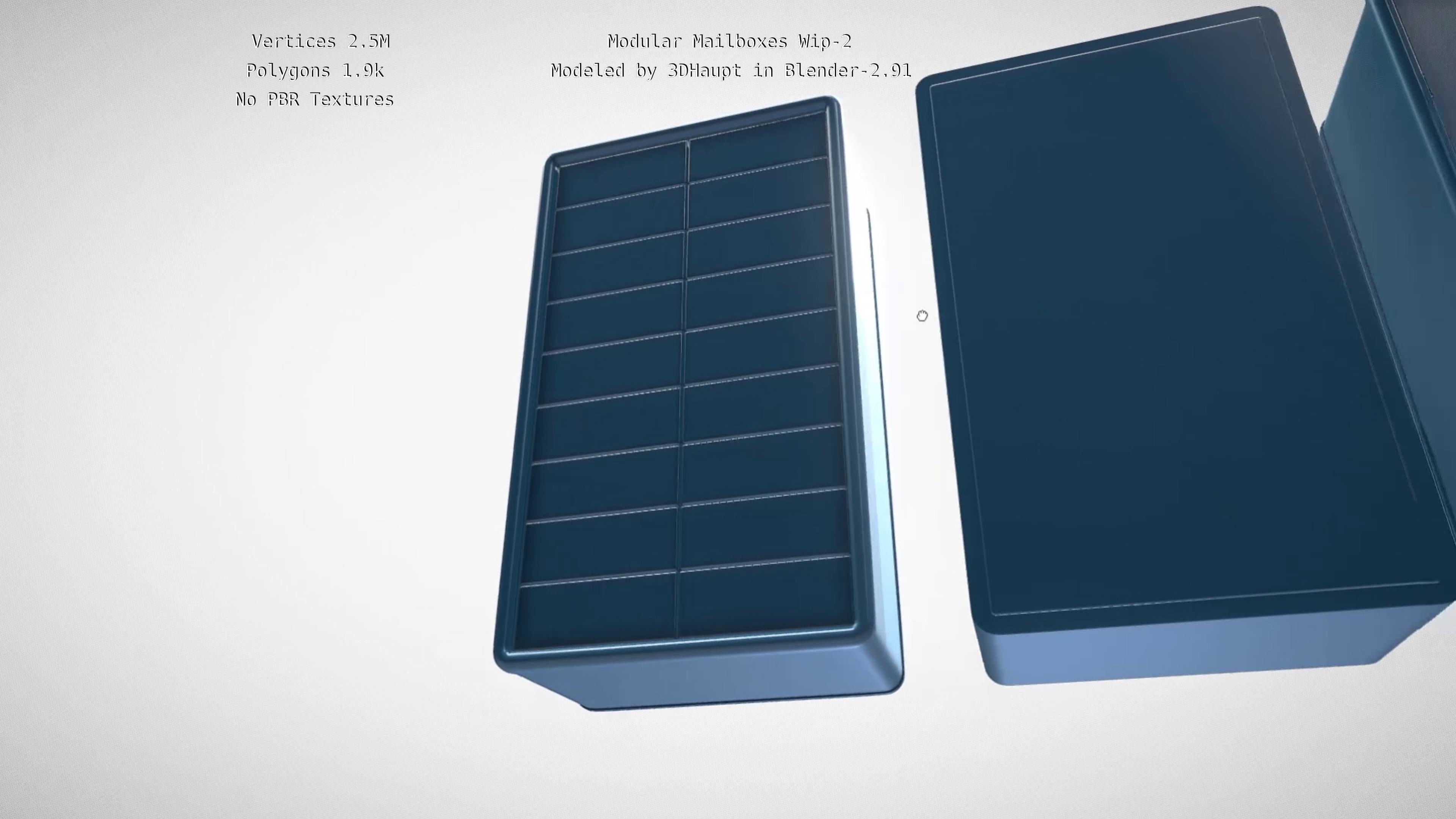 Modular Mailboxes Wip-2  3D model_49