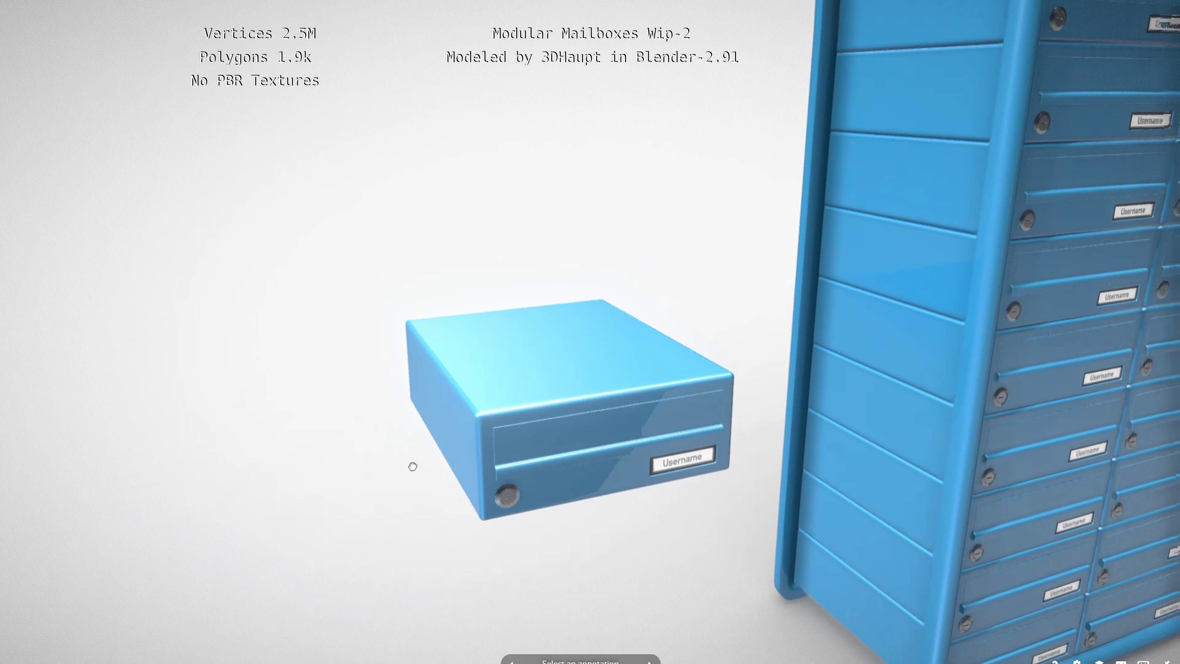 Modular Mailboxes Wip-2  3D model_13