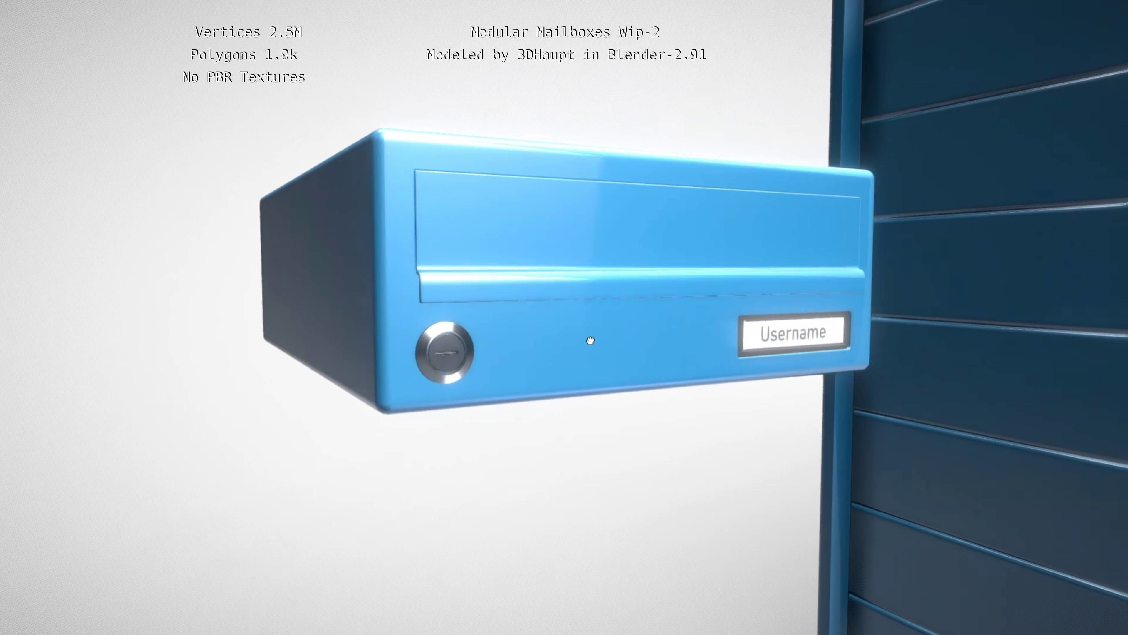 Modular Mailboxes Wip-2  3D model_51
