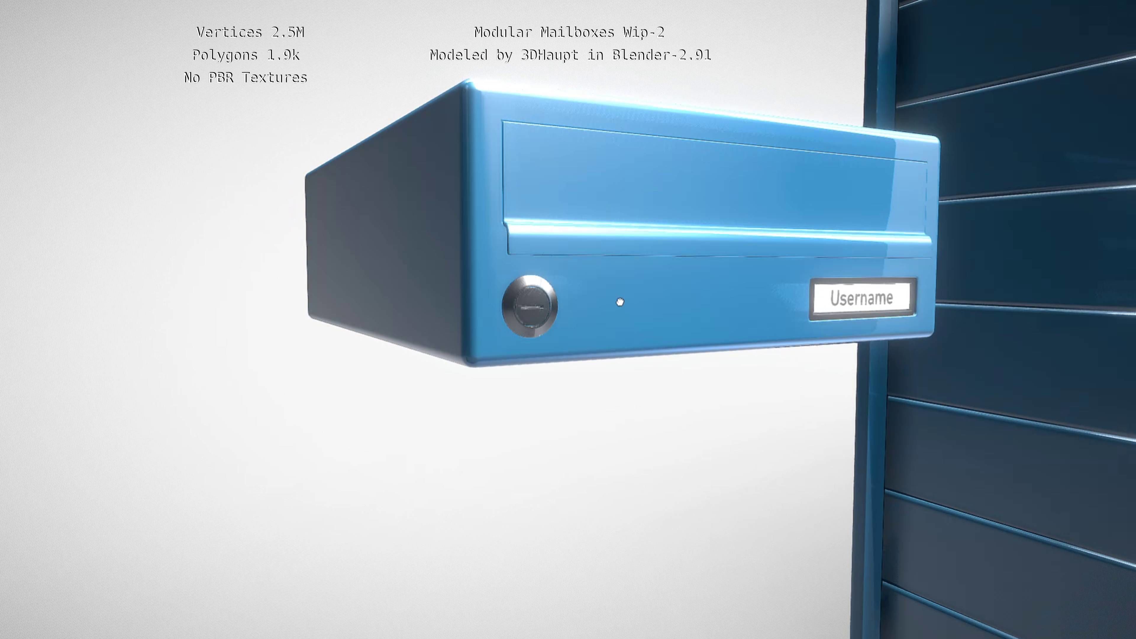 Modular Mailboxes Wip-2  3D model_44