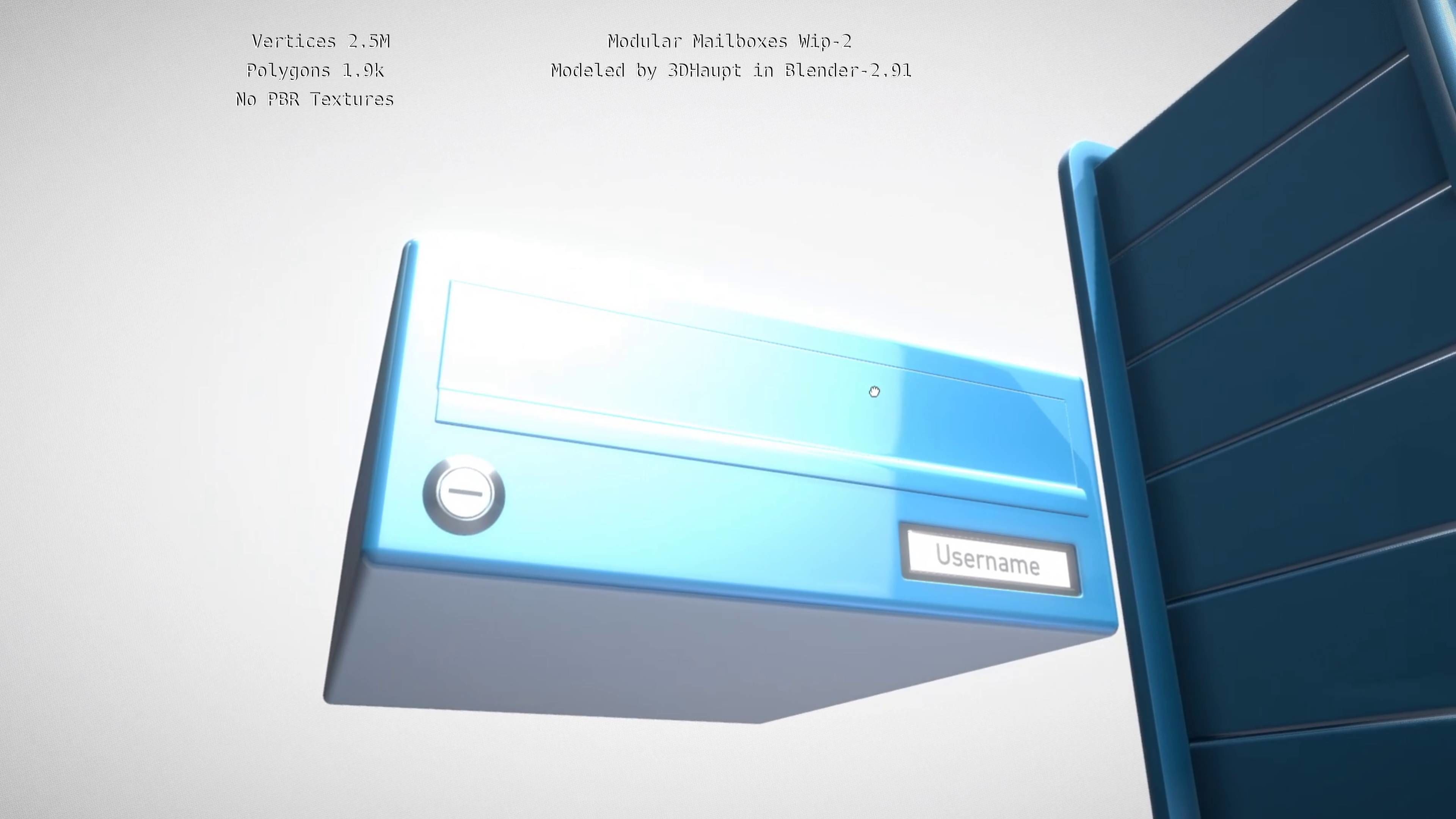 Modular Mailboxes Wip-2  3D model_137
