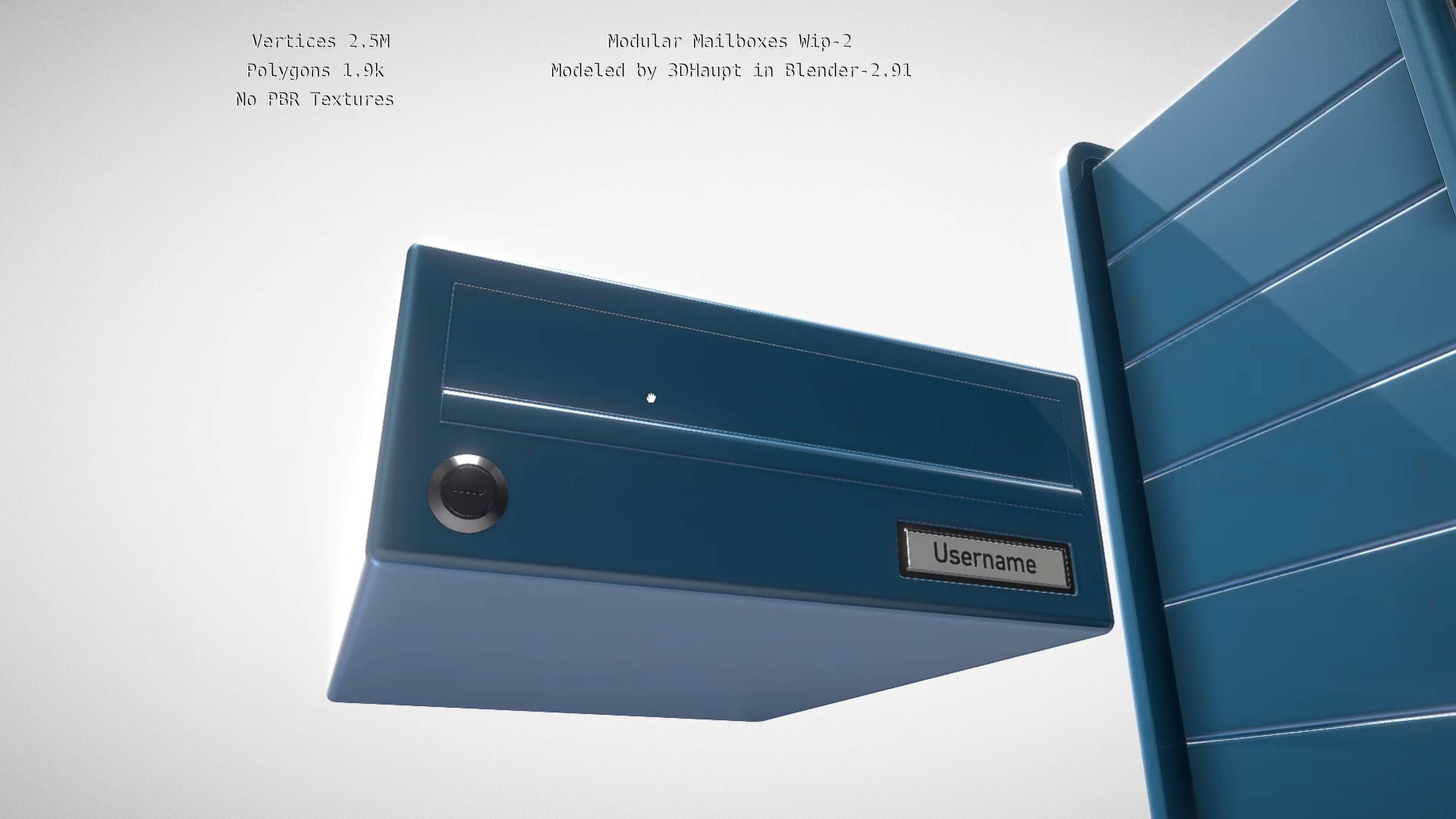 Modular Mailboxes Wip-2  3D model_100