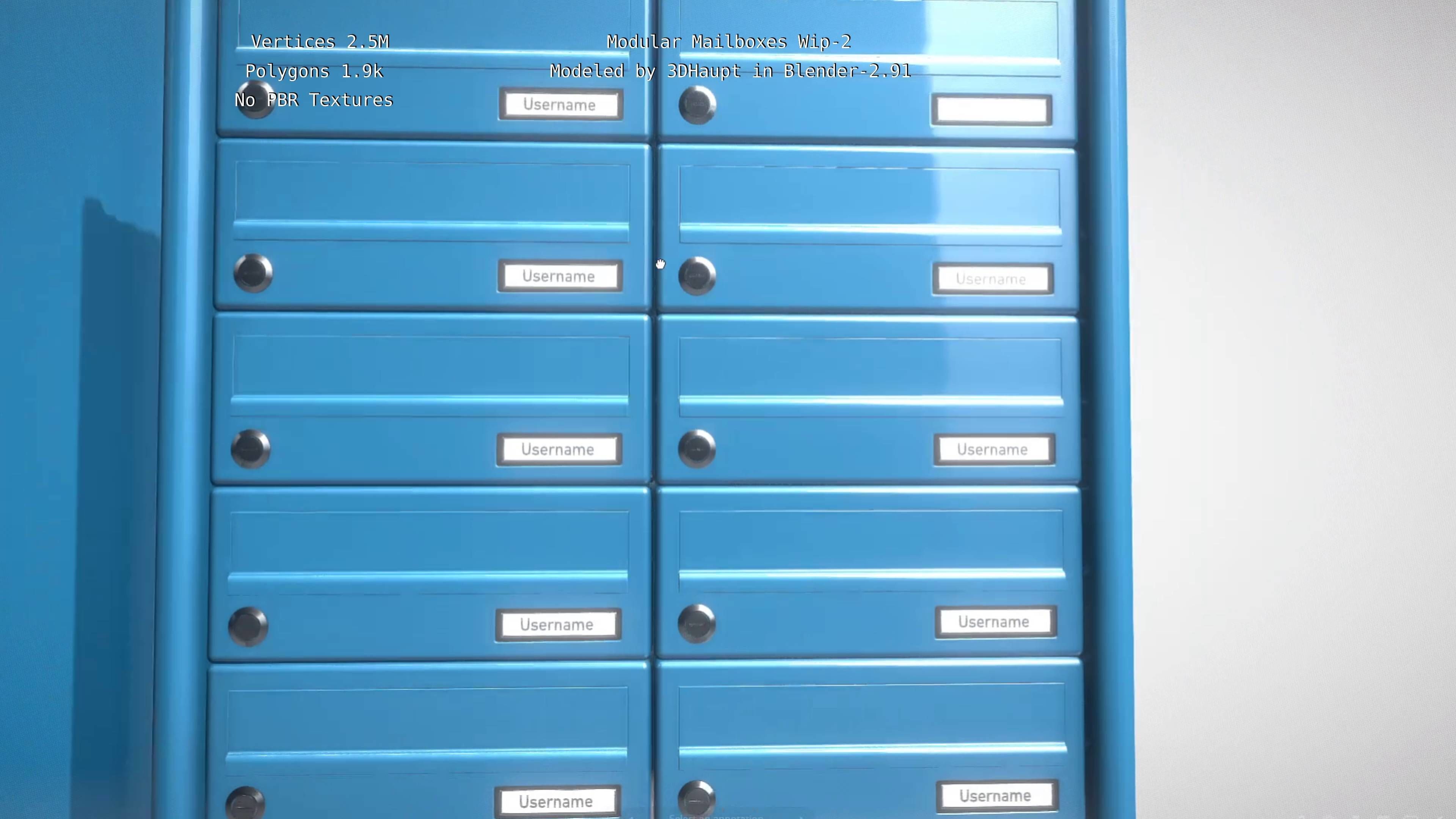 Modular Mailboxes Wip-2  3D model_61