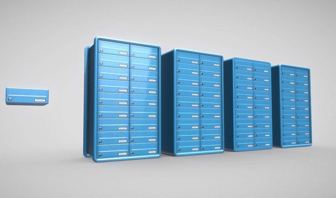 Modular Mailboxes Wip-2  3D model_43