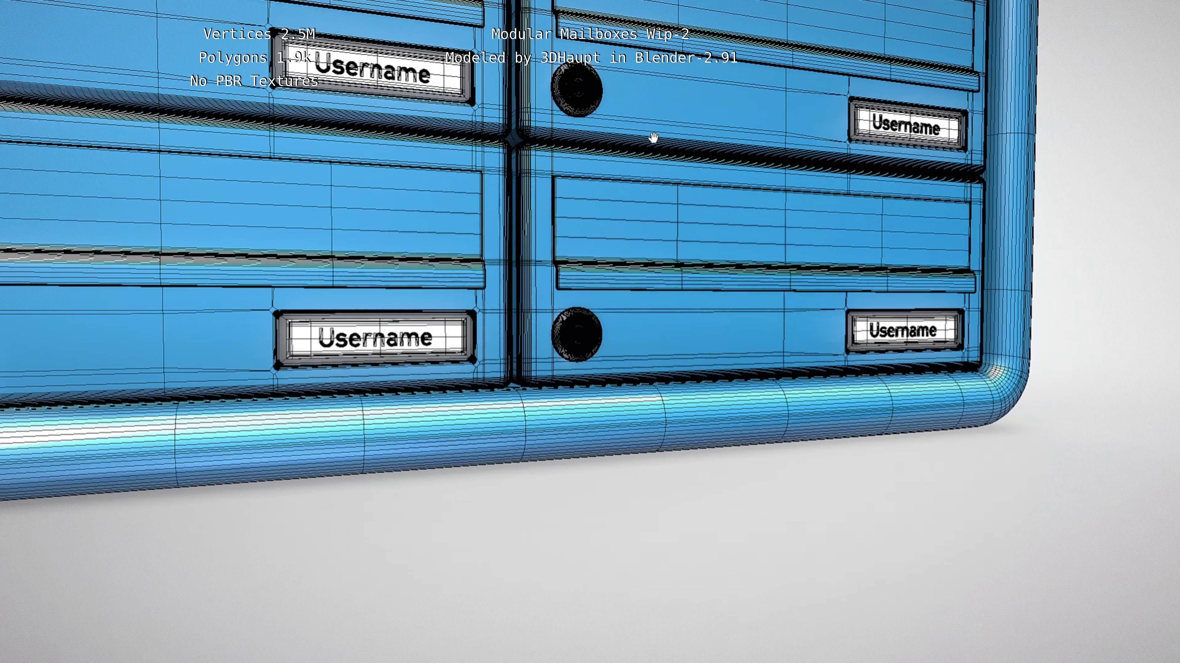 Modular Mailboxes Wip-2  3D model_96