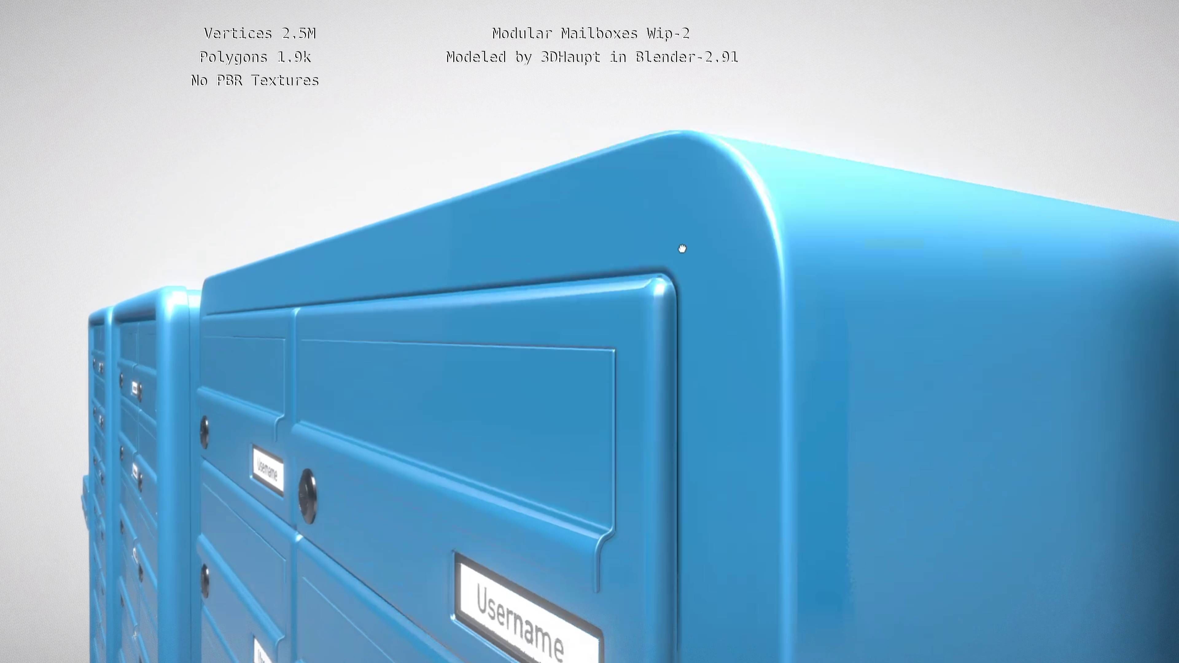 Modular Mailboxes Wip-2  3D model_94