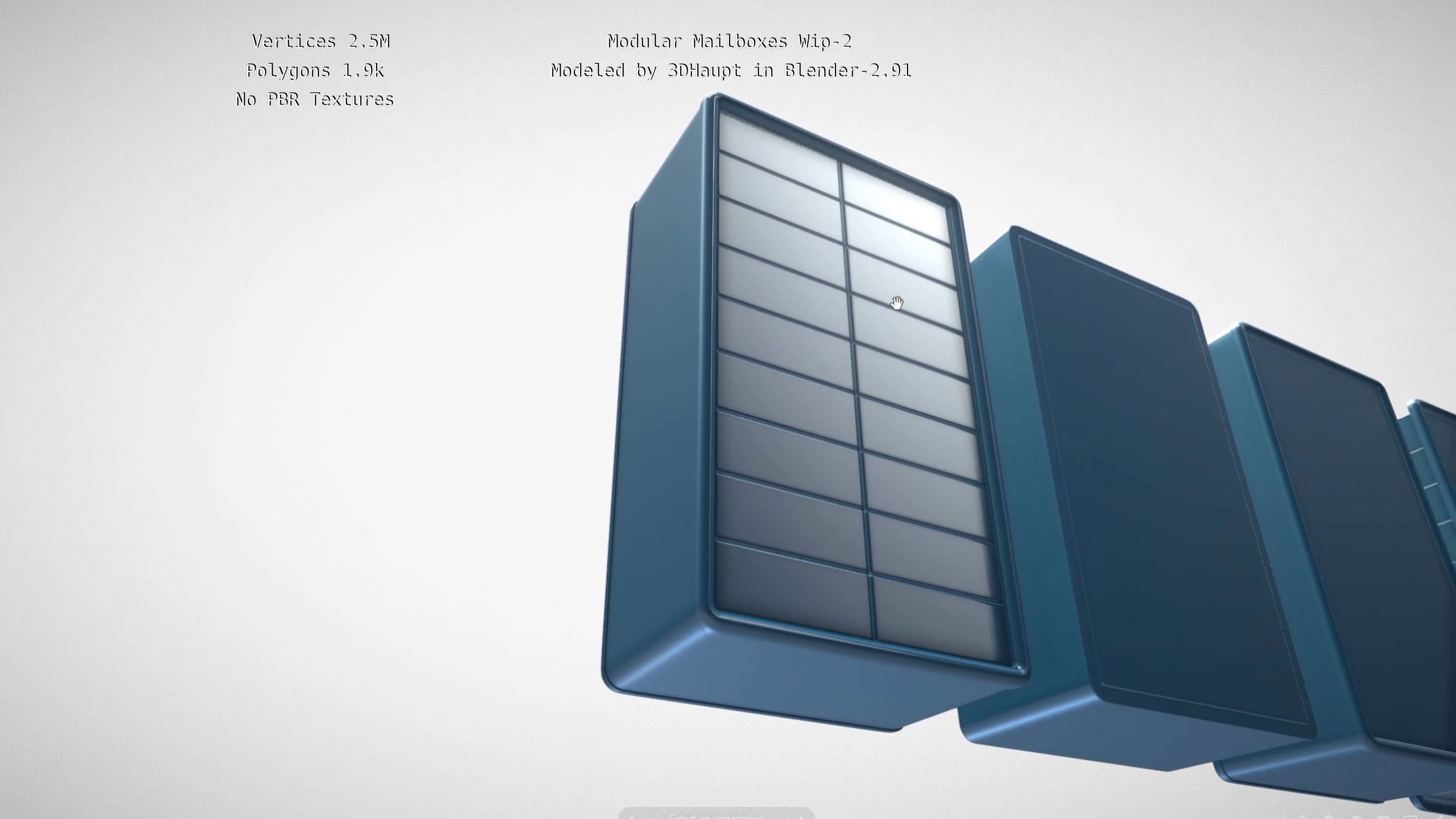 Modular Mailboxes Wip-2  3D model_31