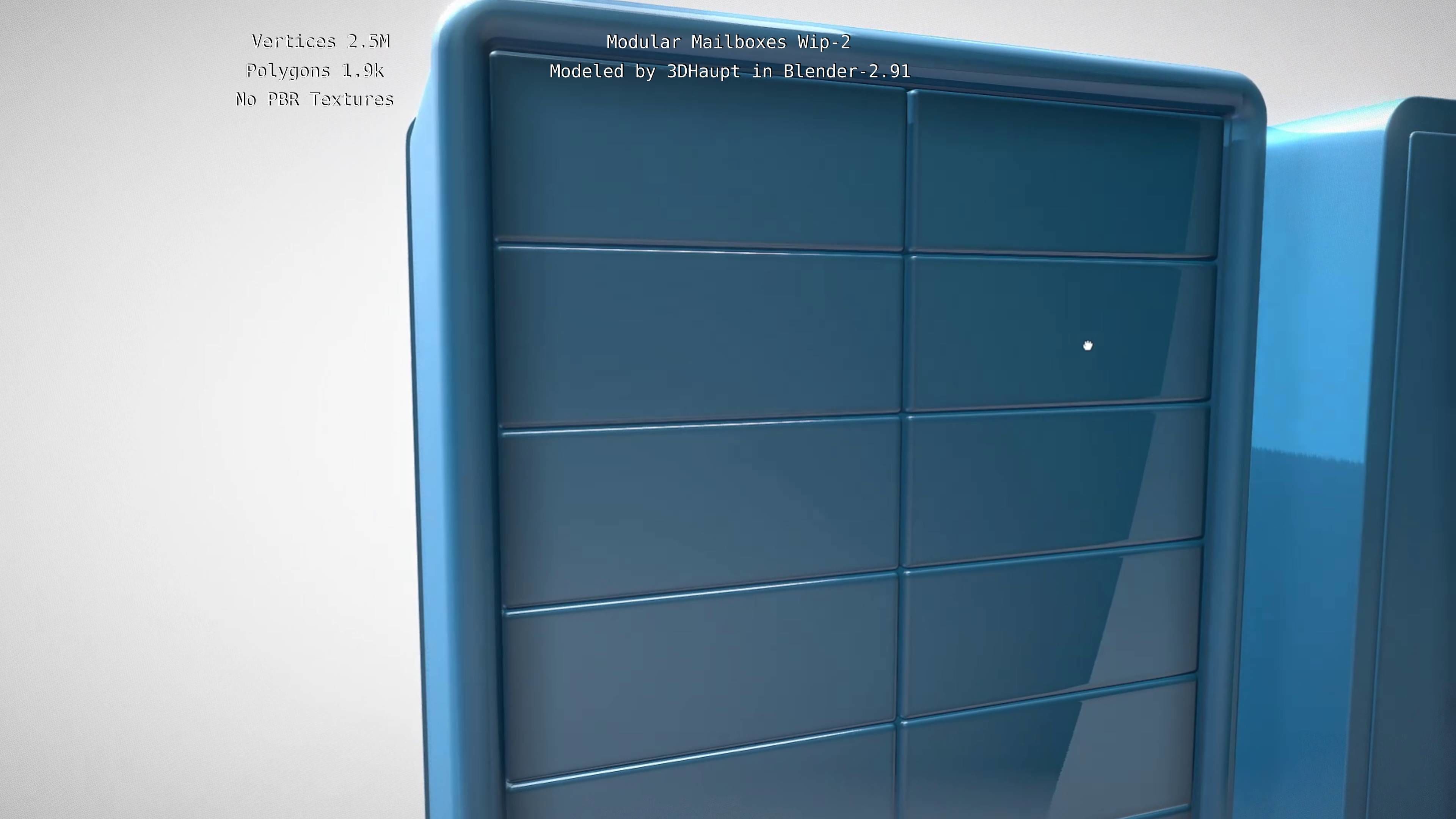 Modular Mailboxes Wip-2  3D model_53