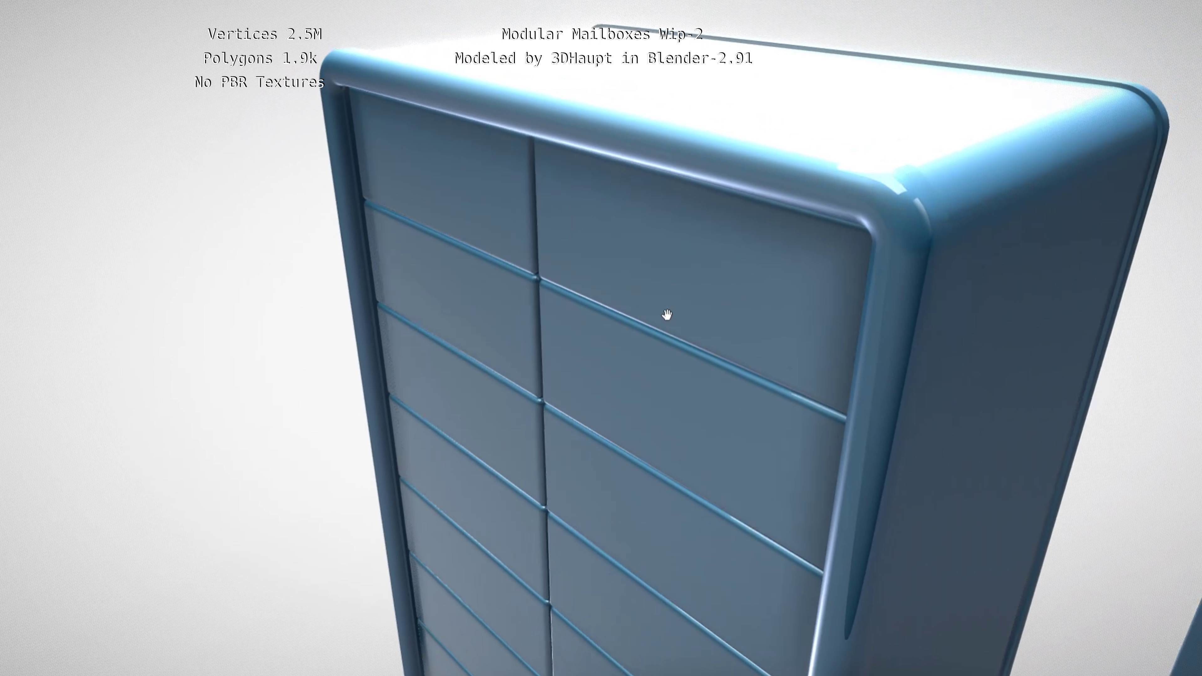 Modular Mailboxes Wip-2  3D model_70