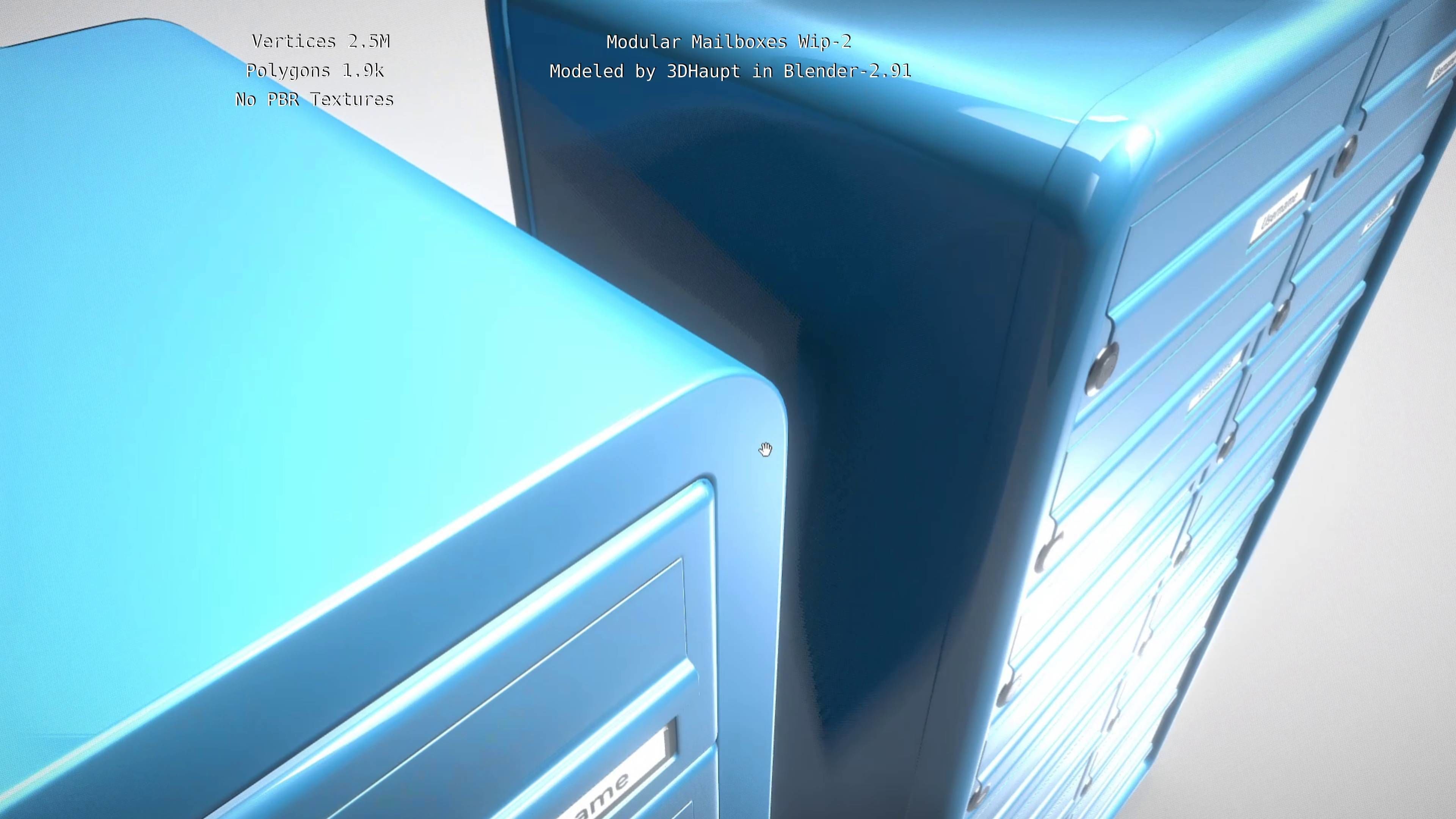 Modular Mailboxes Wip-2  3D model_74