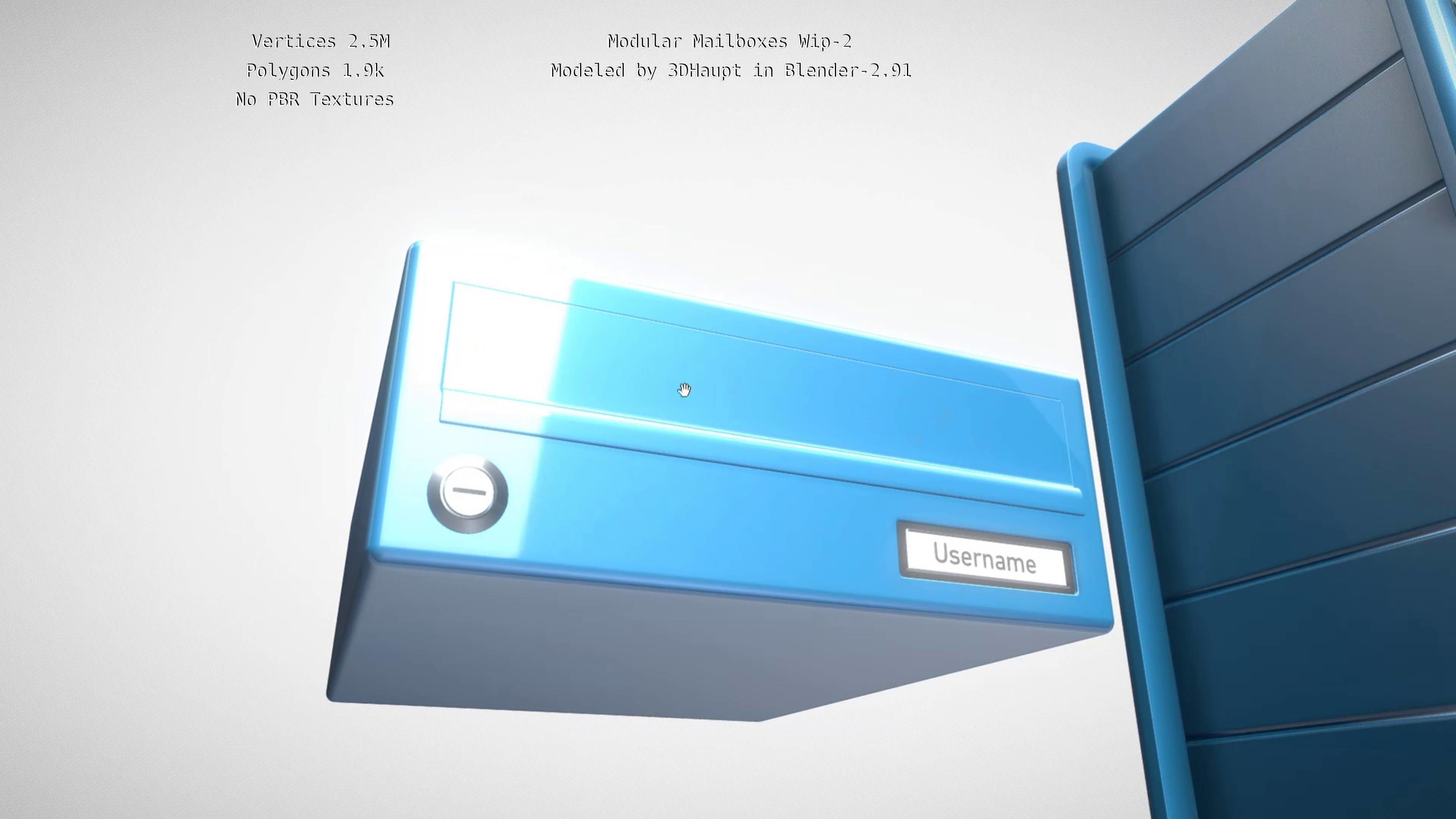Modular Mailboxes Wip-2  3D model_20