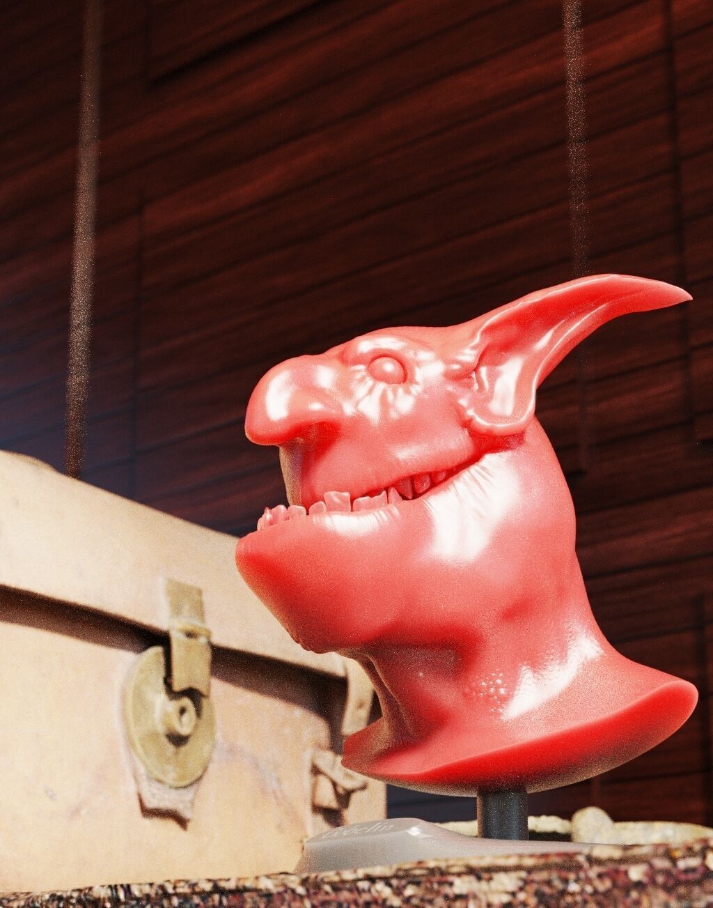 Goblin Head 3D print model_3