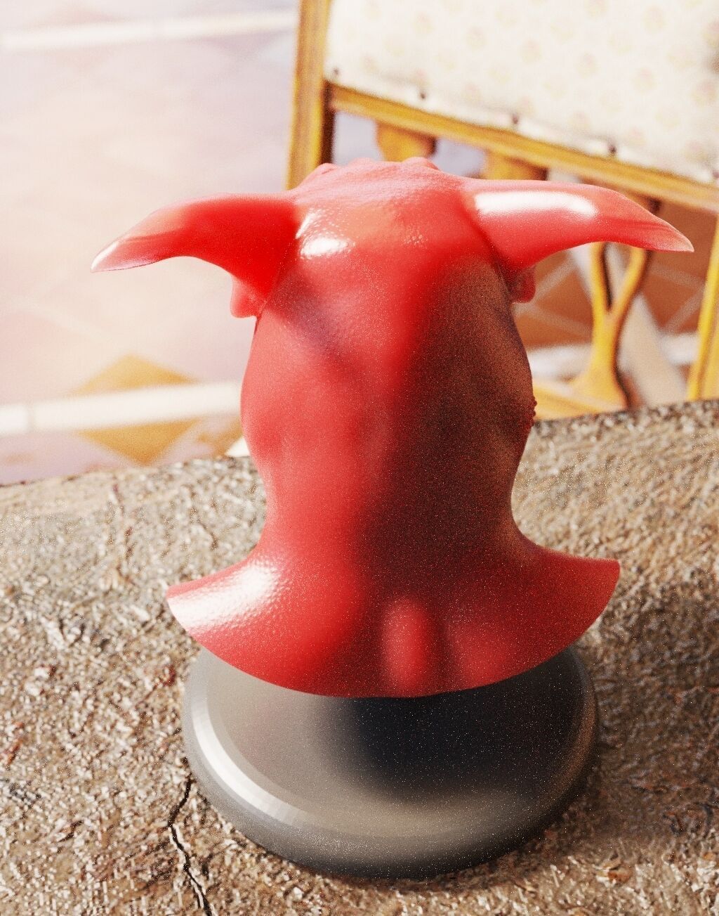 Goblin Head 3D print model_5