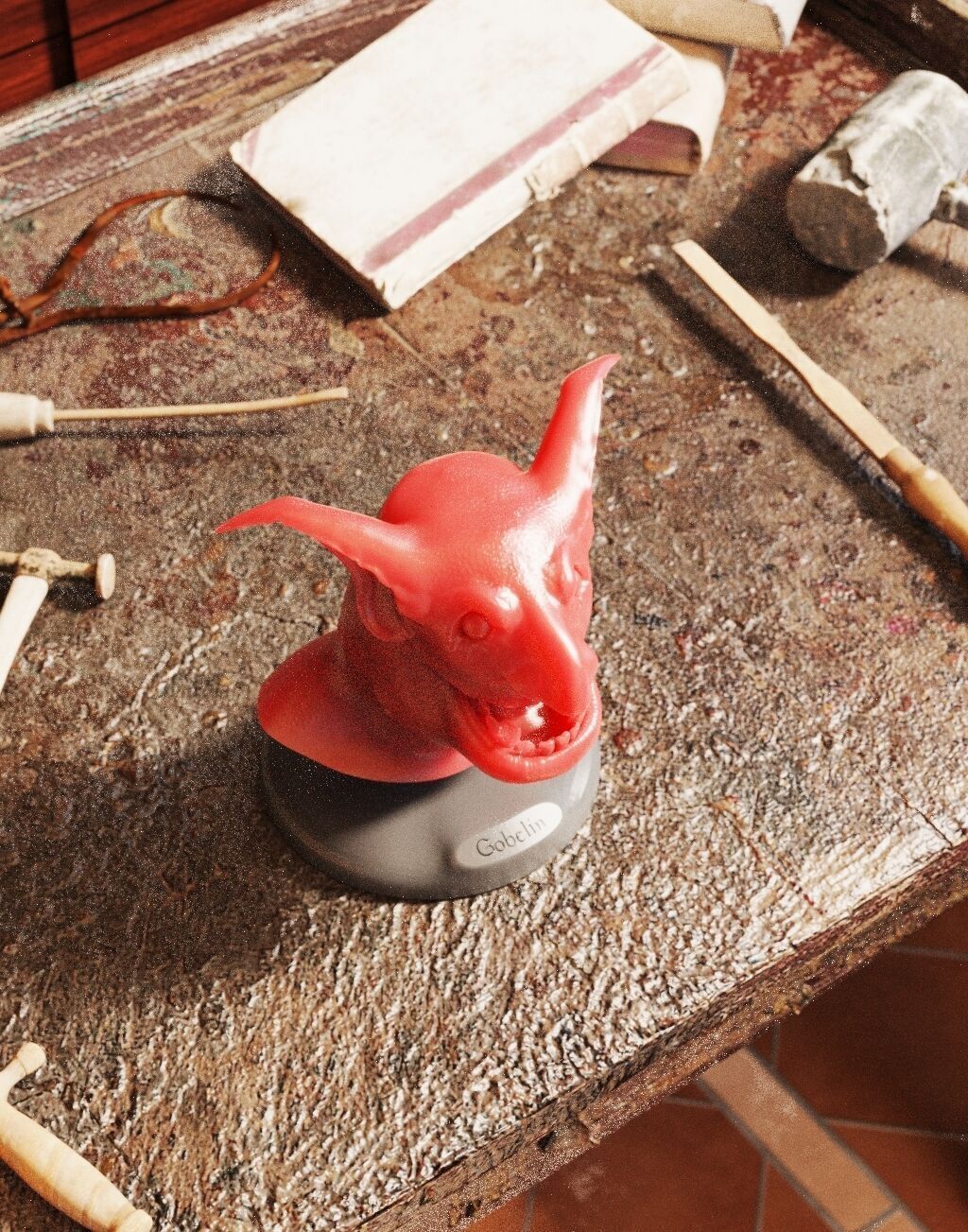 Goblin Head 3D print model_6