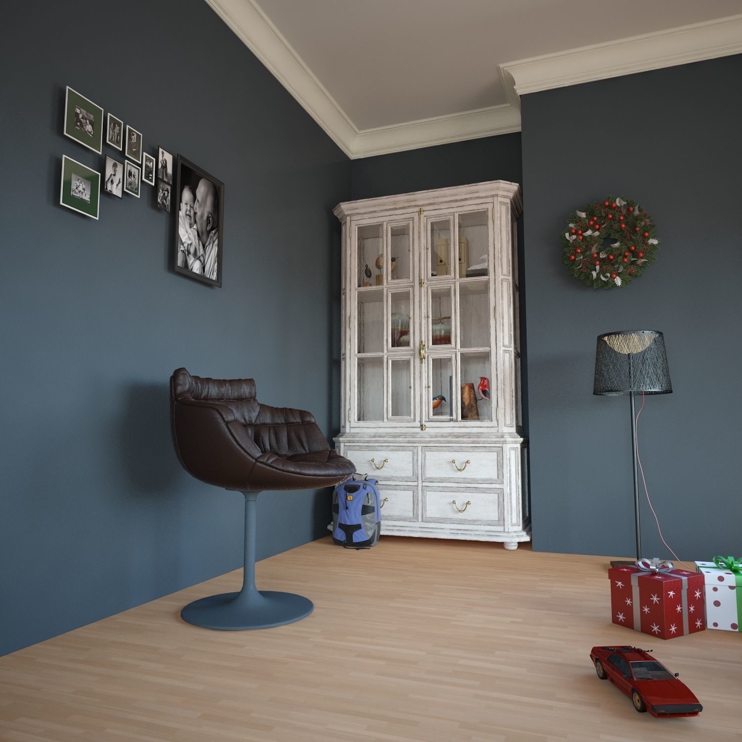 Interior Sofa Chair 25- For CNC and Interior 3D model_1