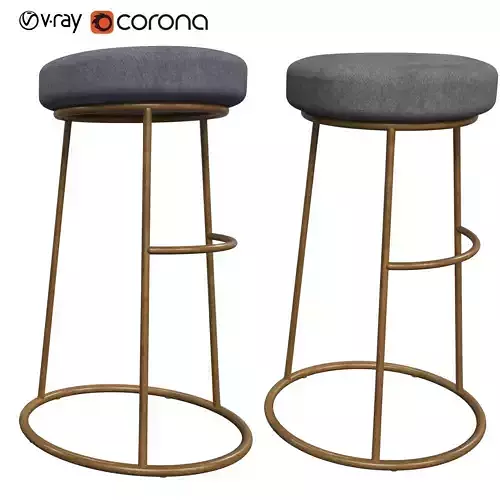 Atlantis Velvet Bar Stool