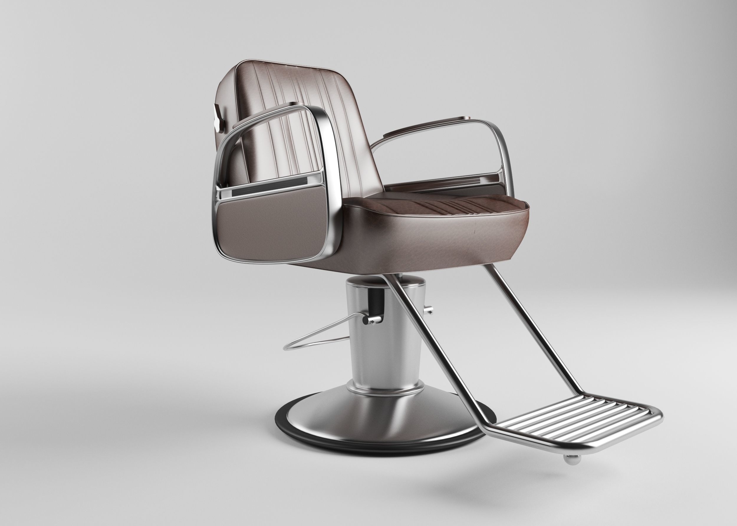 Barber Chair 3D model_2