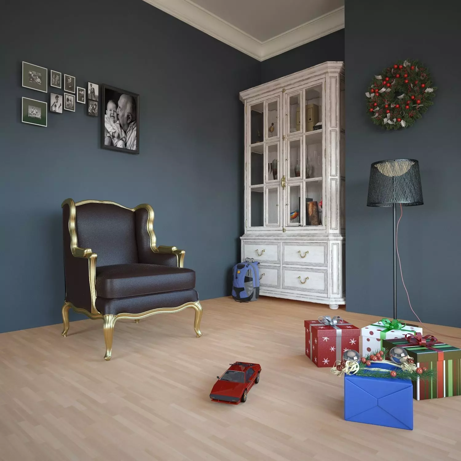 Interior Sofa Armchair 25 - For CNC and Interior 3D model_0