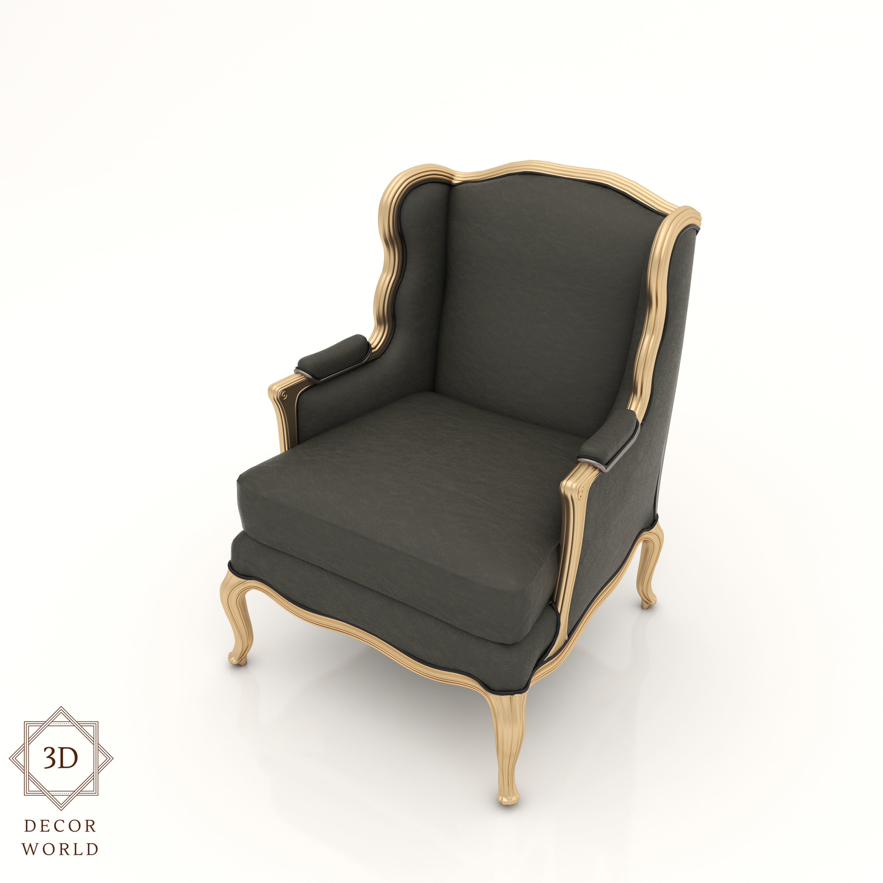Interior Sofa Armchair 25 - For CNC and Interior 3D model_2