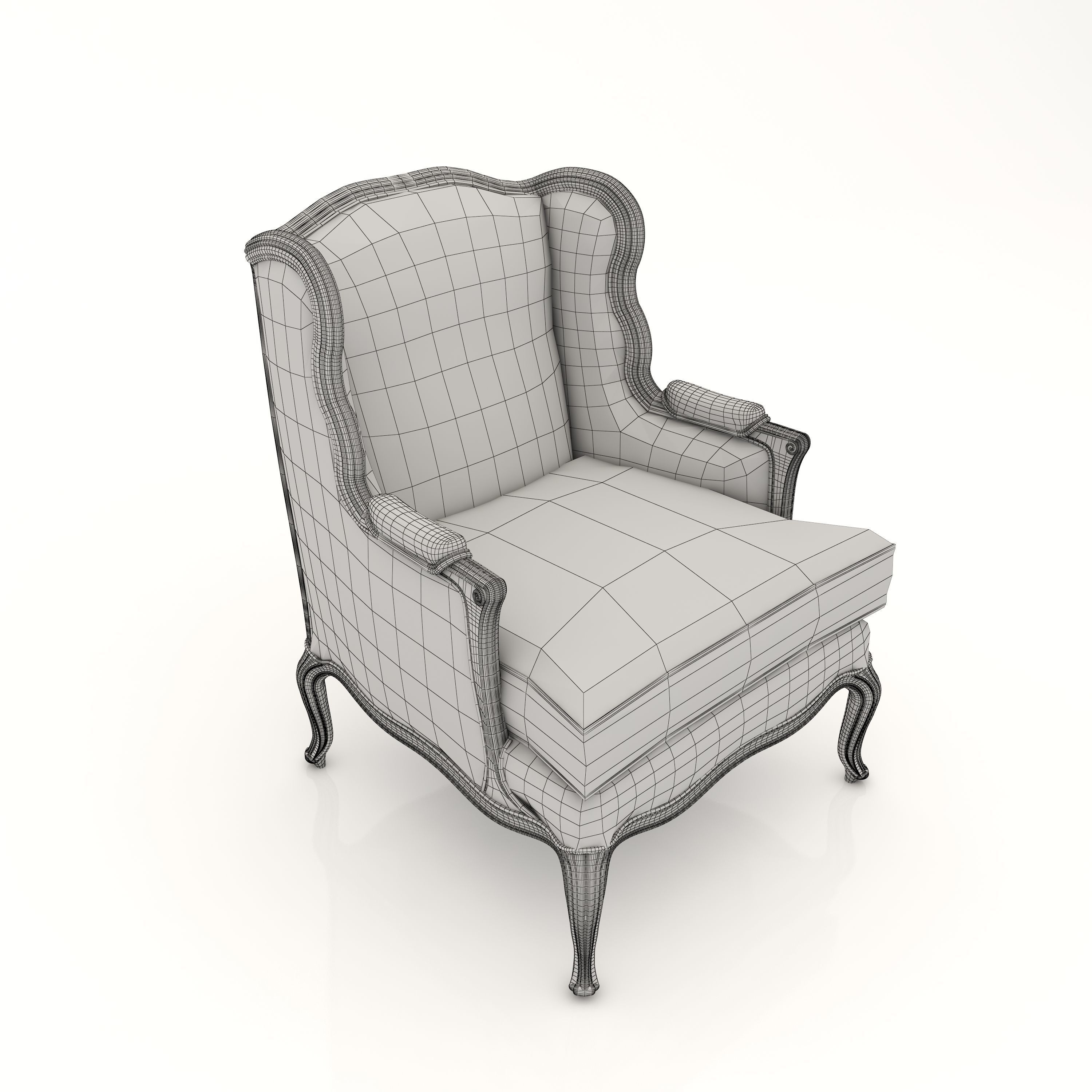 Interior Sofa Armchair 25 - For CNC and Interior 3D model_7