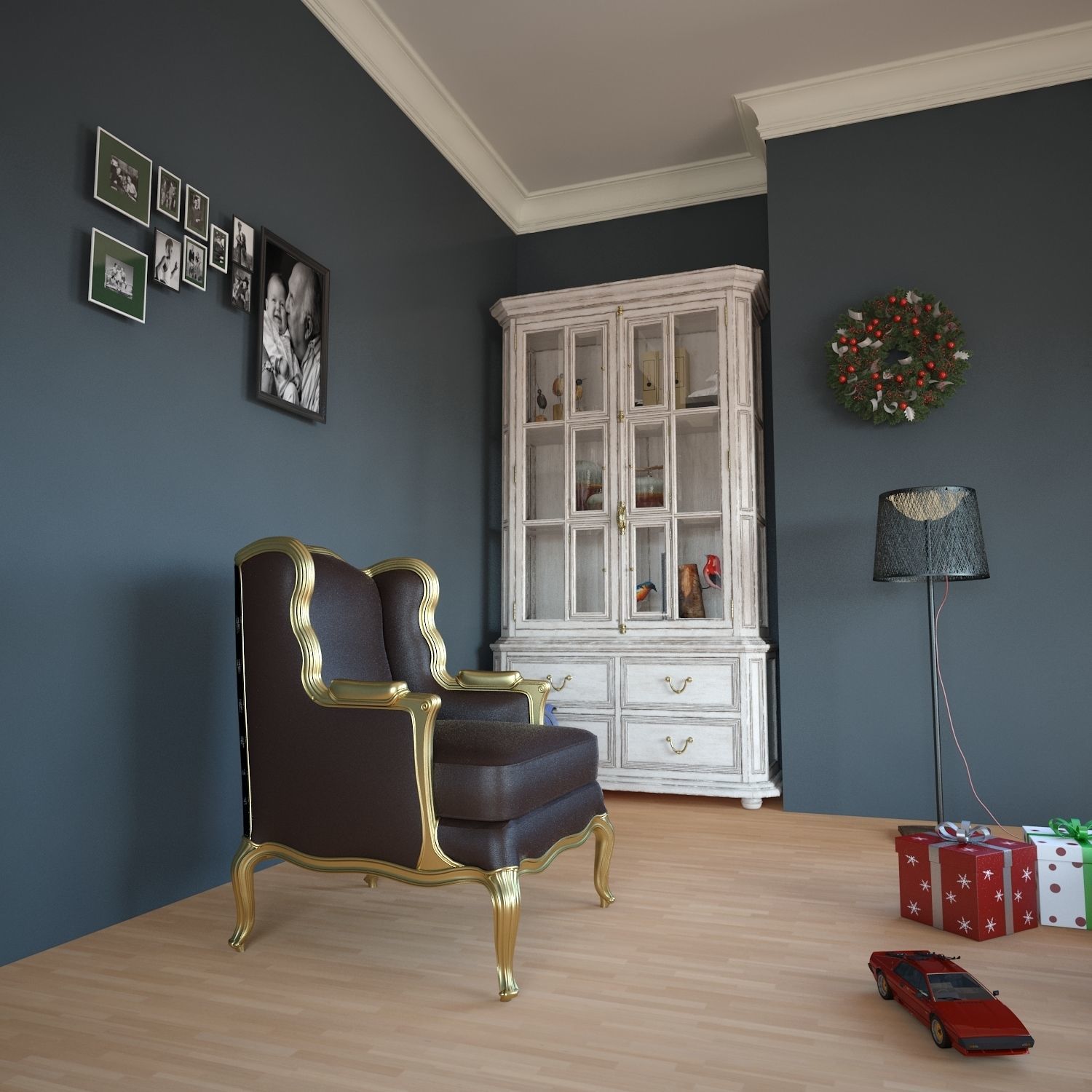 Interior Sofa Armchair 25 - For CNC and Interior 3D model_1