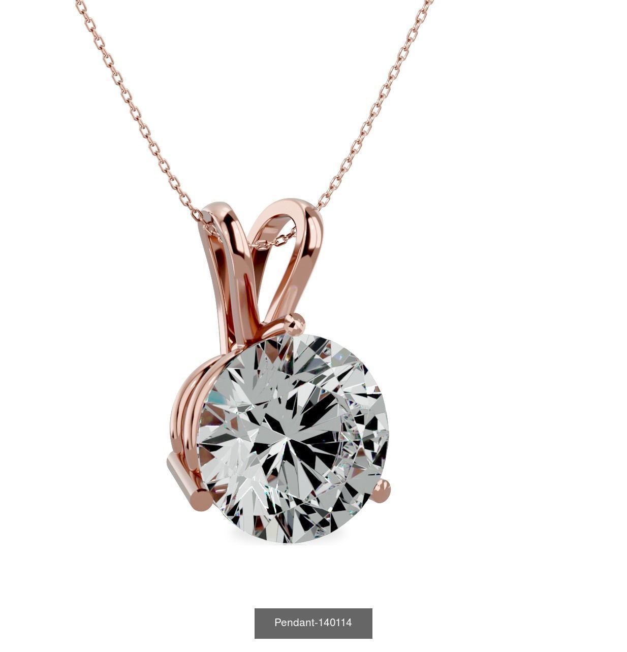 13 Solitaire Pendant 3dm details 3D Model Collection_8