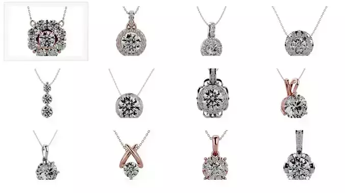 13 Solitaire Pendant 3dm details