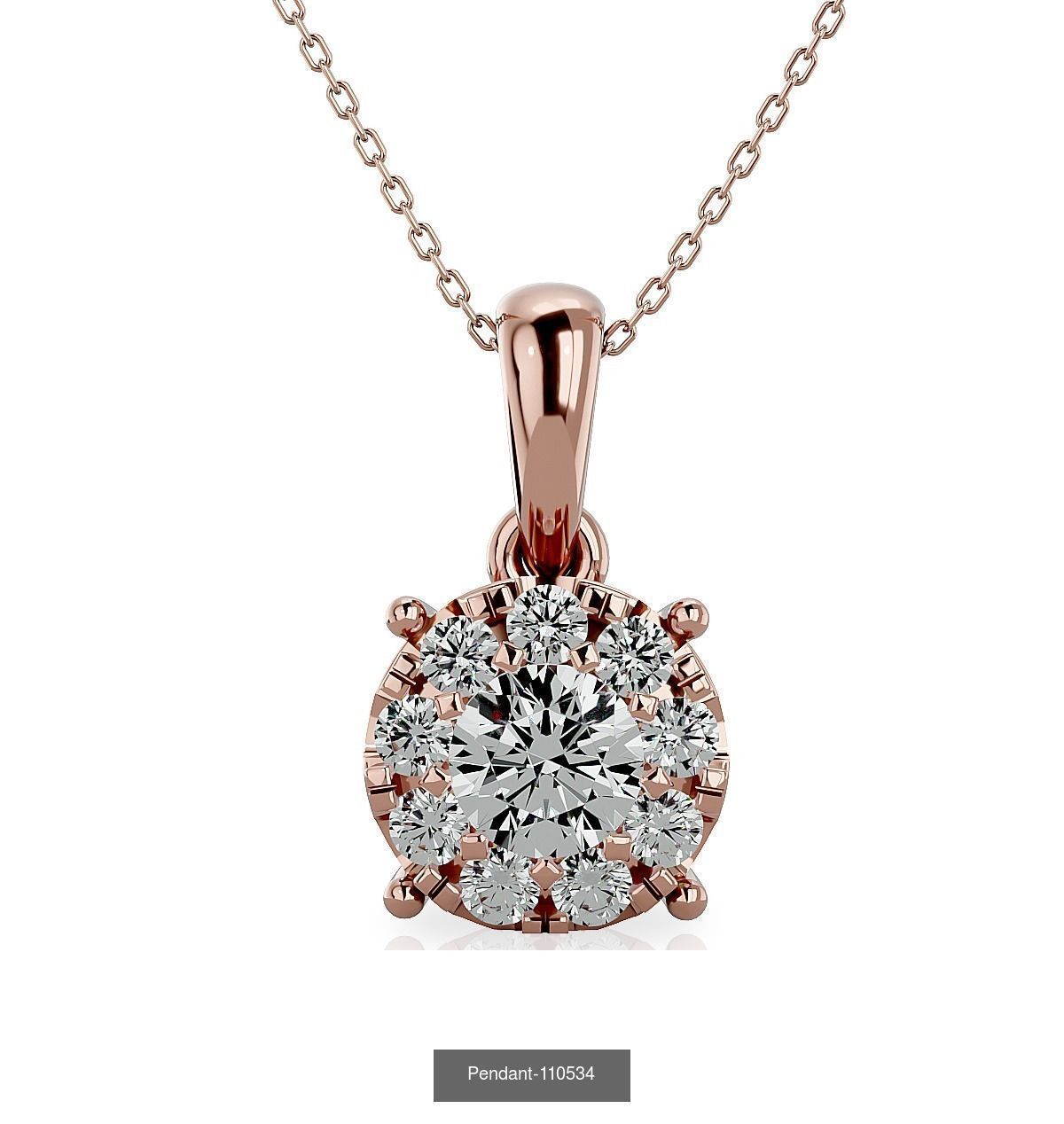 13 Solitaire Pendant 3dm details 3D Model Collection_11