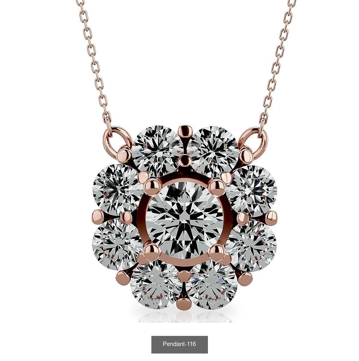 13 Solitaire Pendant 3dm details 3D Model Collection_1