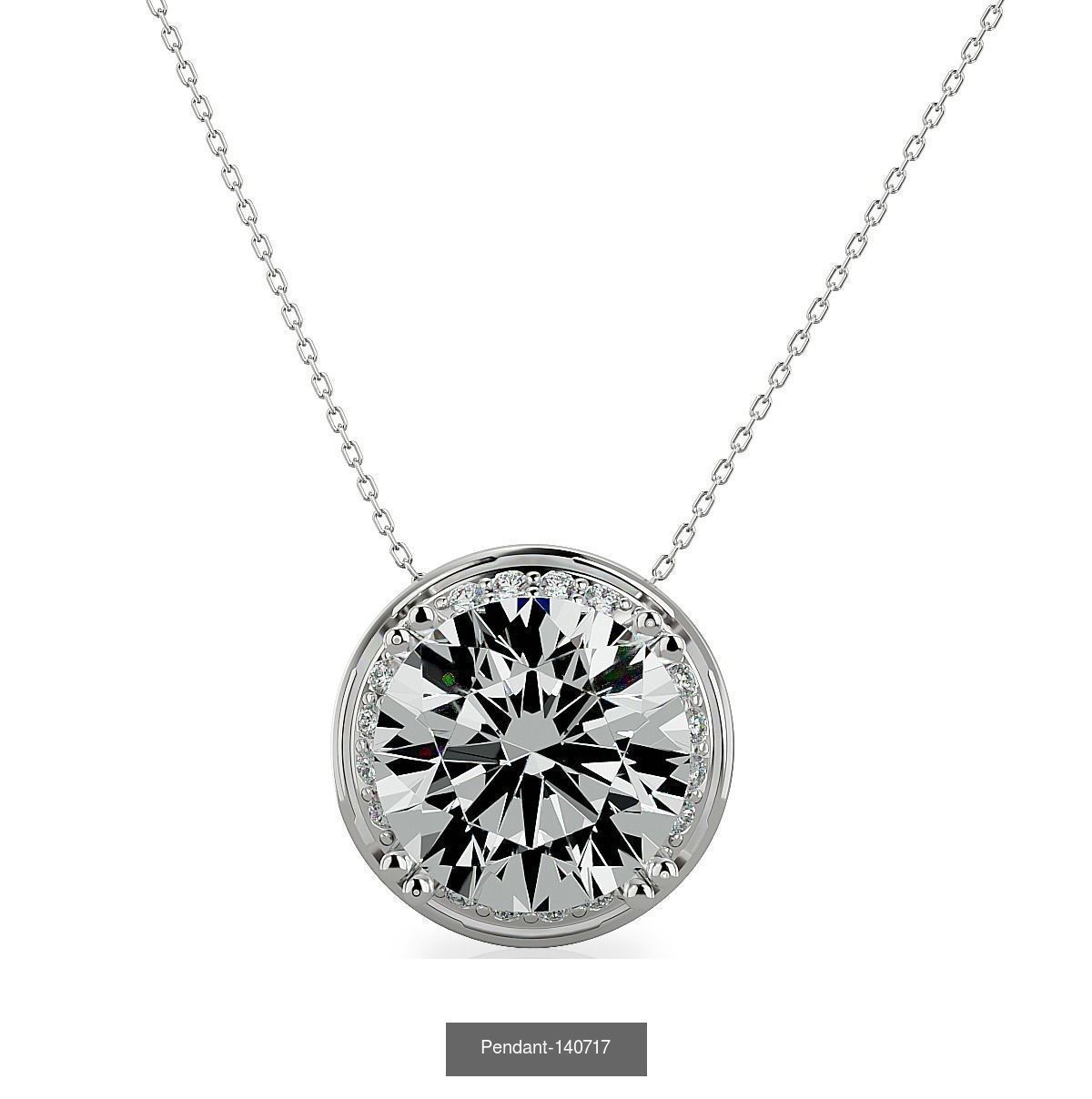 13 Solitaire Pendant 3dm details 3D Model Collection_6