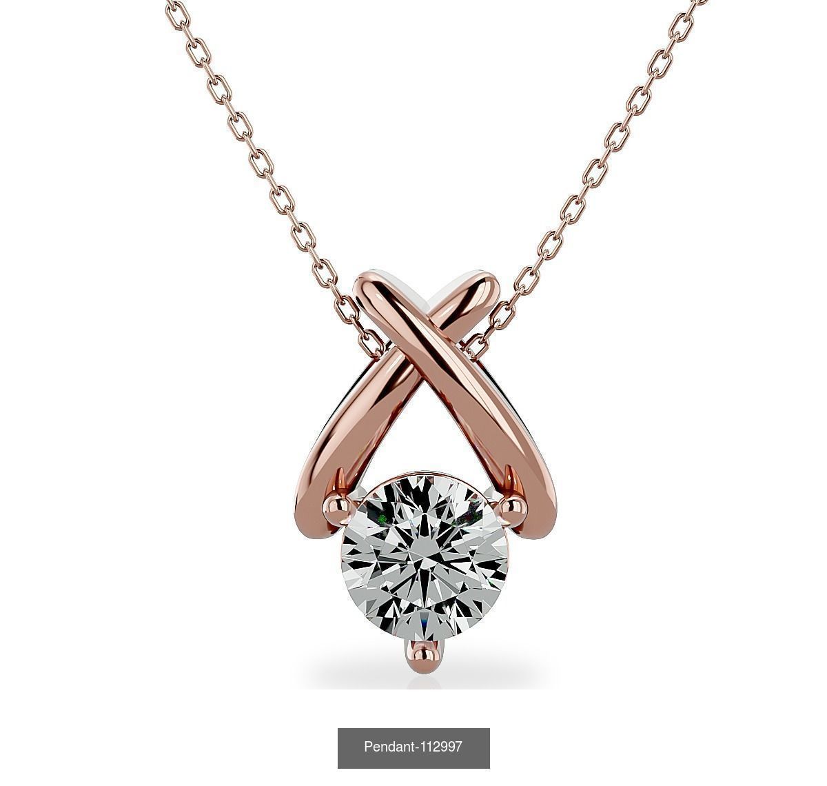 13 Solitaire Pendant 3dm details 3D Model Collection_10