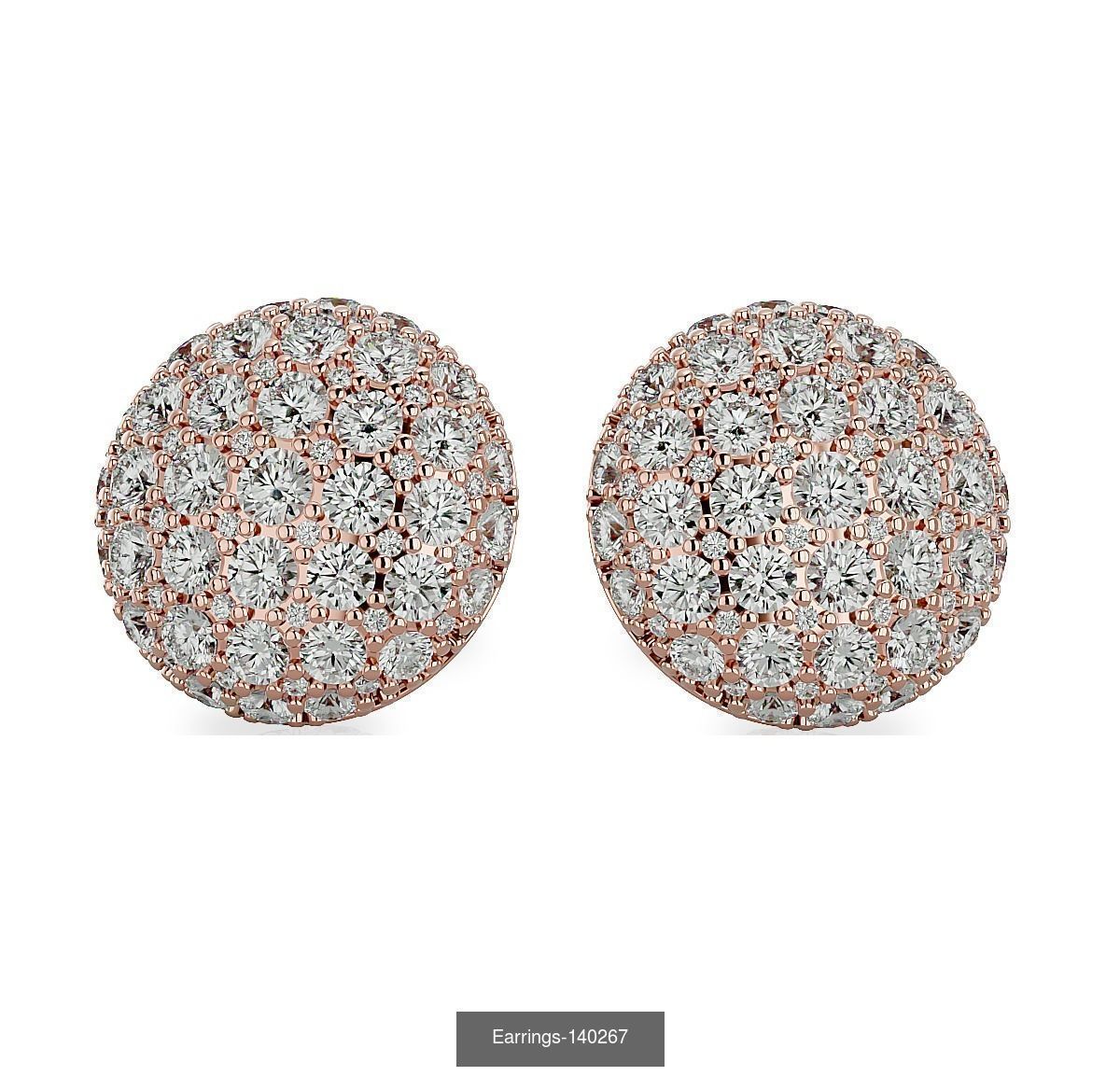 35 Earrings 3dm render details 3D Model Collection_24