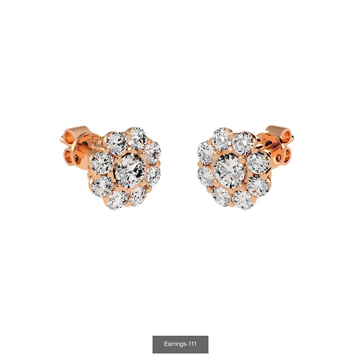 35 Earrings 3dm render details 3D Model Collection_5