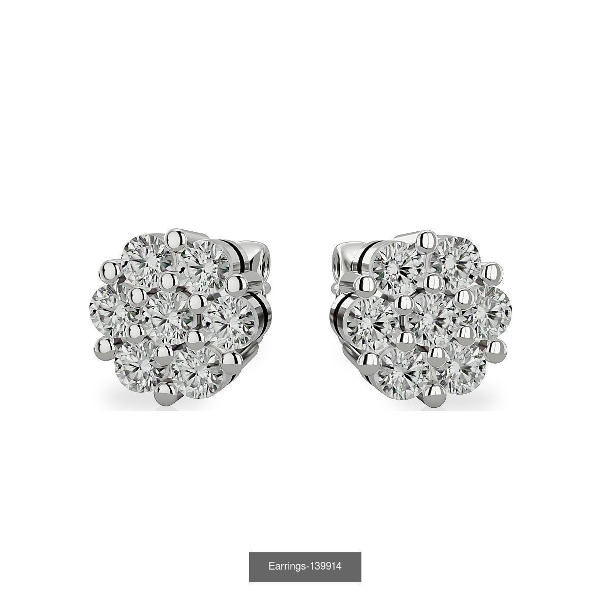 35 Earrings 3dm render details 3D Model Collection_28