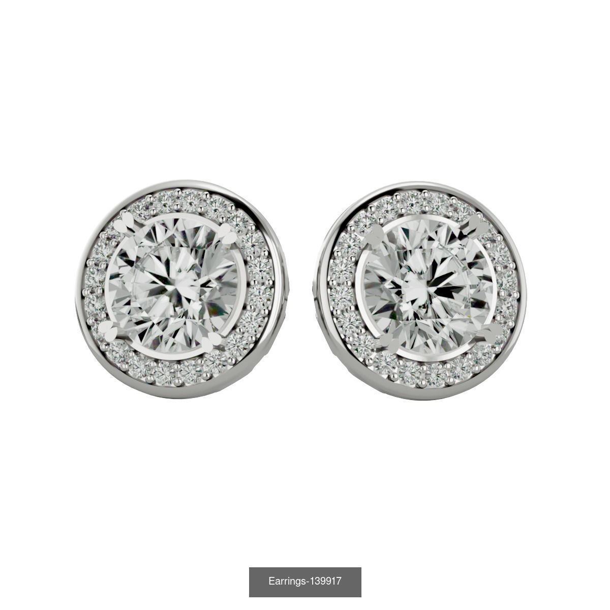 35 Earrings 3dm render details 3D Model Collection_27