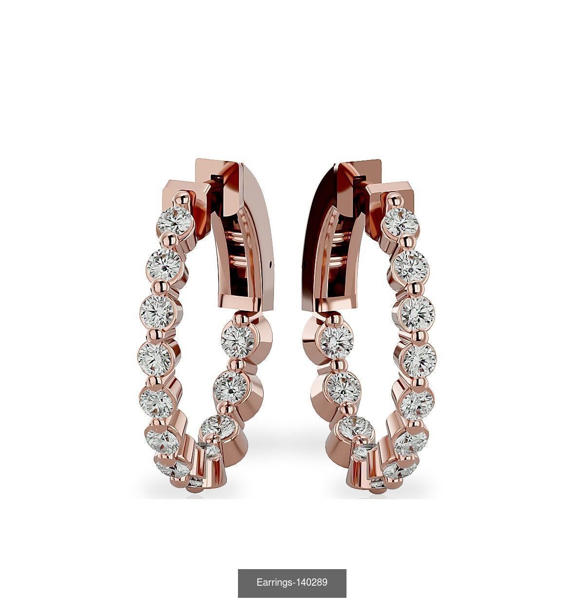 35 Earrings 3dm render details 3D Model Collection_23