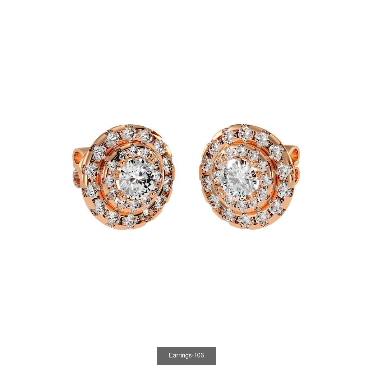 35 Earrings 3dm render details 3D Model Collection_7