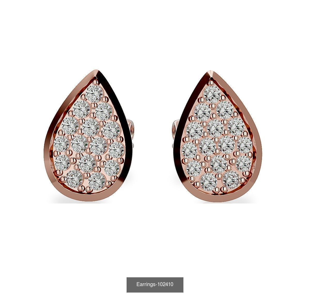 35 Earrings 3dm render details 3D Model Collection_38