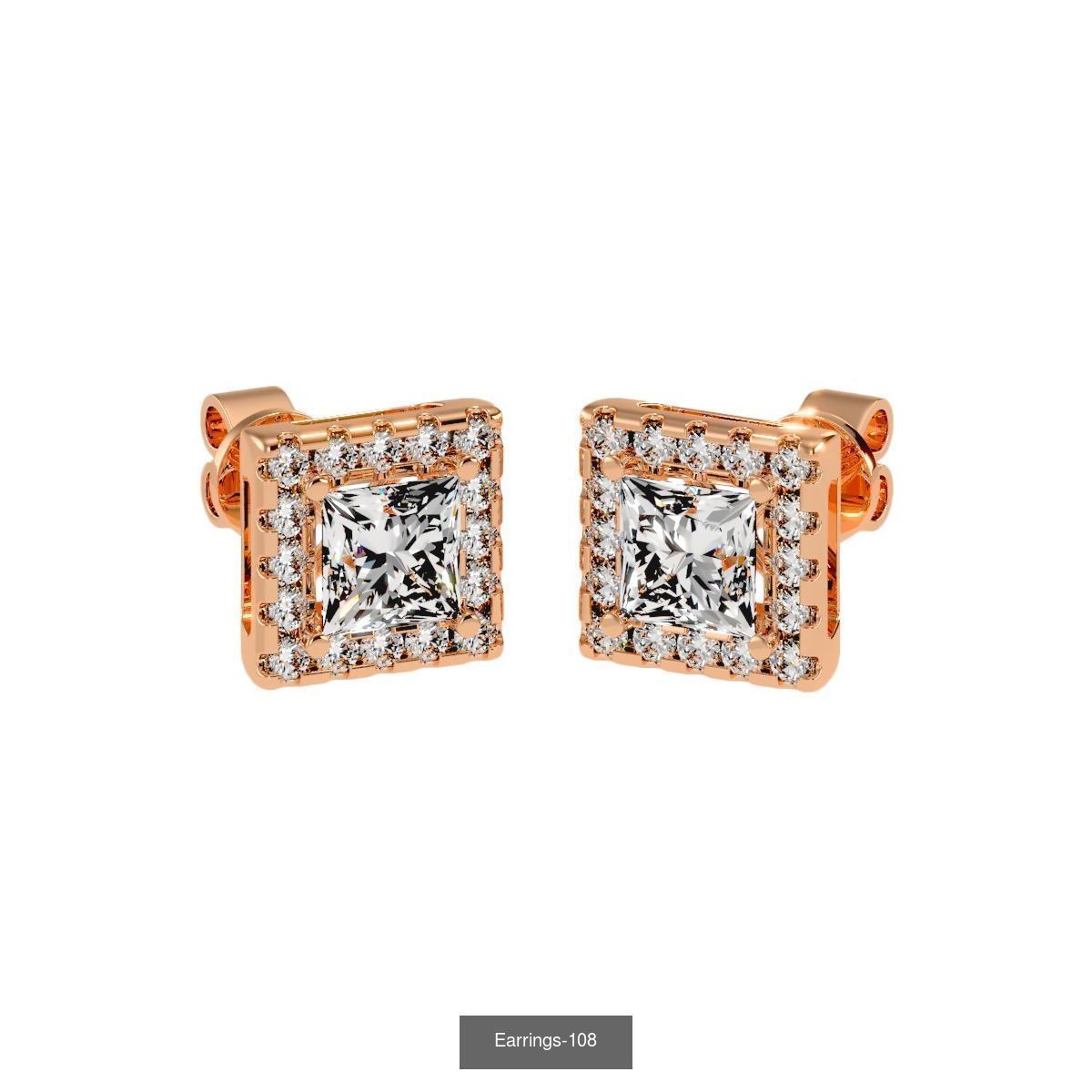 35 Earrings 3dm render details 3D Model Collection_11