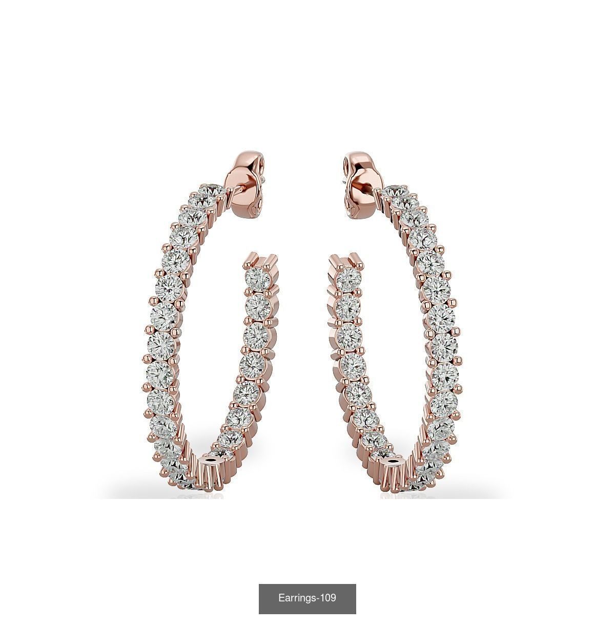 35 Earrings 3dm render details 3D Model Collection_18