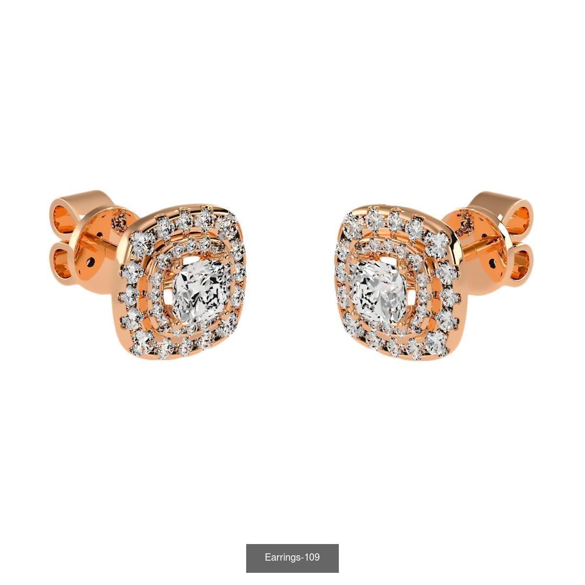 35 Earrings 3dm render details 3D Model Collection_14