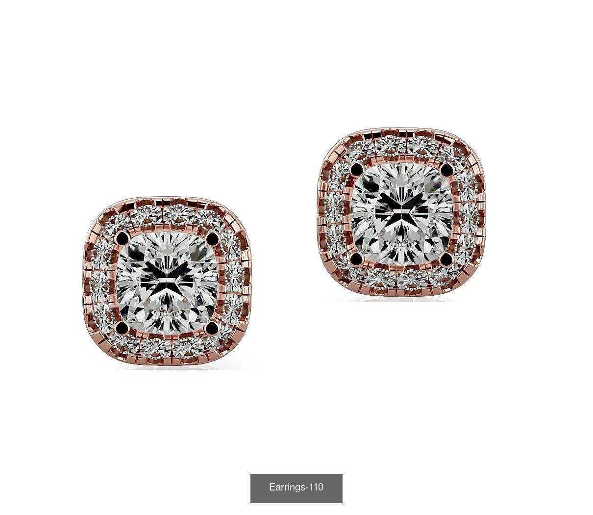 35 Earrings 3dm render details 3D Model Collection_13